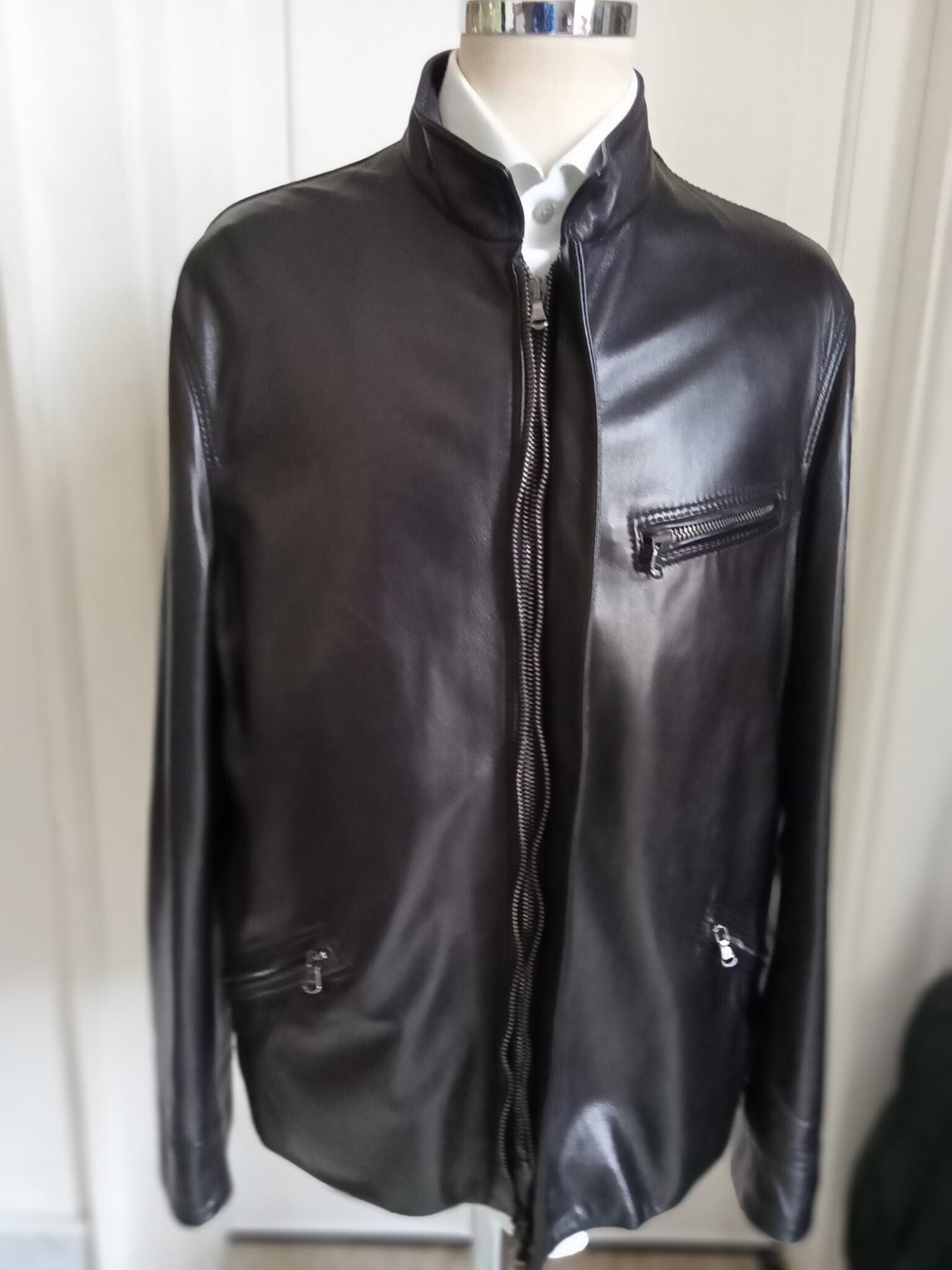Kiton KITON 100% Leather BROWN Jacket ITALY Men's Size 54 | Grailed