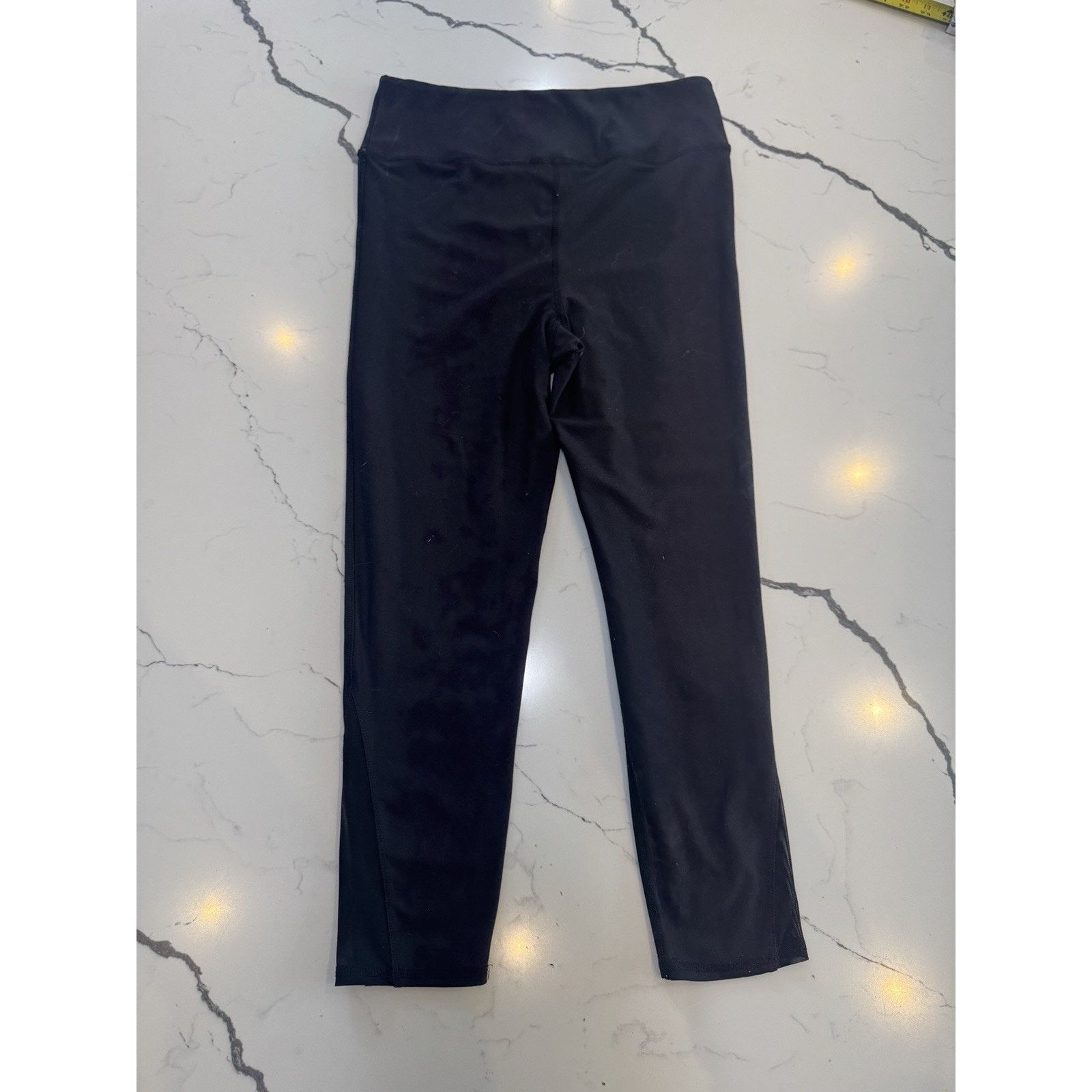 Other EVCR Black Capri Leggings Womens XL Mesh Calf Panels Pants Size 28" / US 6 / IT 42 - 8 Thumbnail