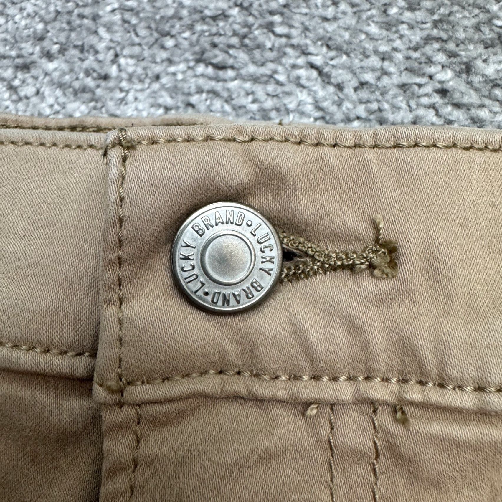 Lucky Brand Lucky Brand 223 Straight Leg Chino Pants Mens 31x32 Brown Cotton Classic Casual Workwear Trending 00s Mens Size US 31 - 5 Thumbnail