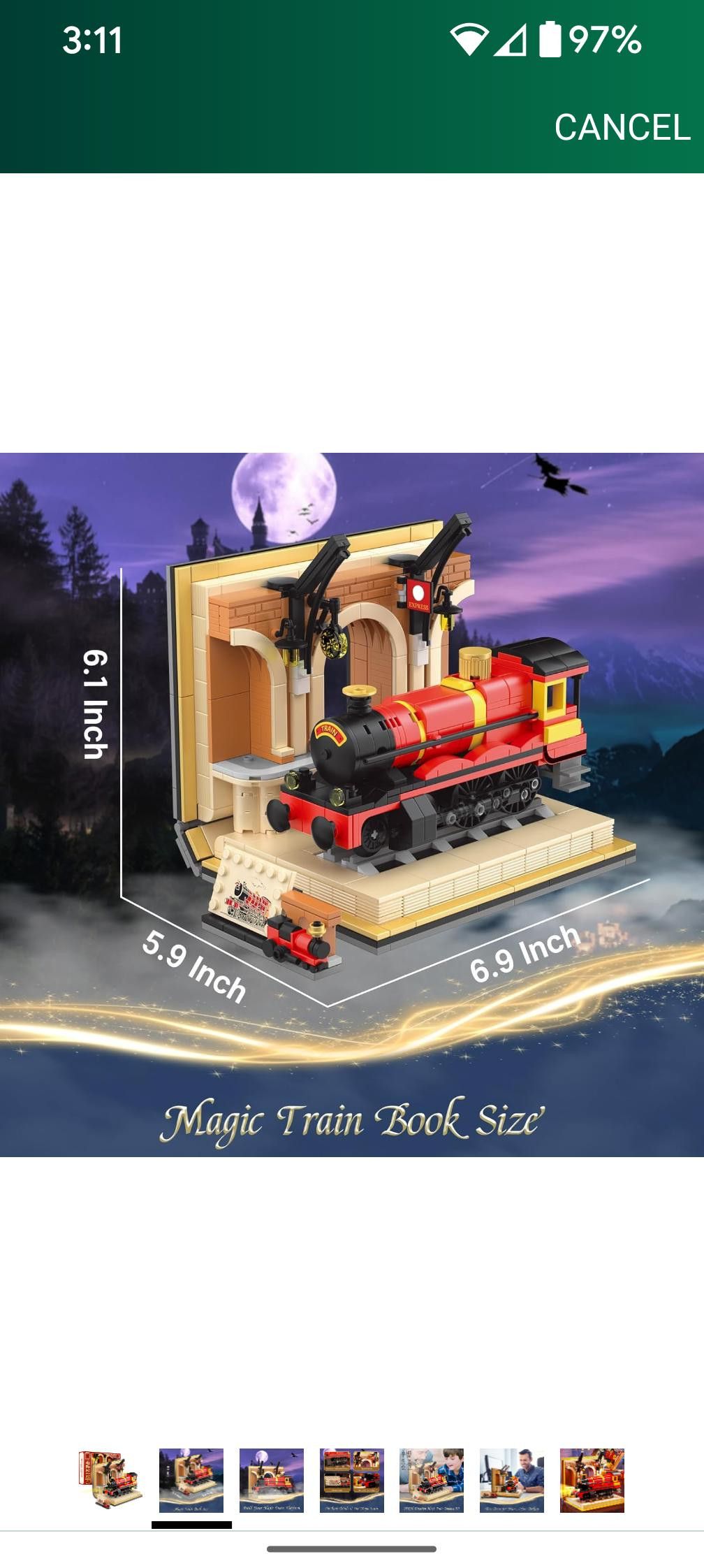 NBDN Nobrandedon Magic Express Train Station Building Toy STEM (929 PCS) Size ONE SIZE - 7 Thumbnail