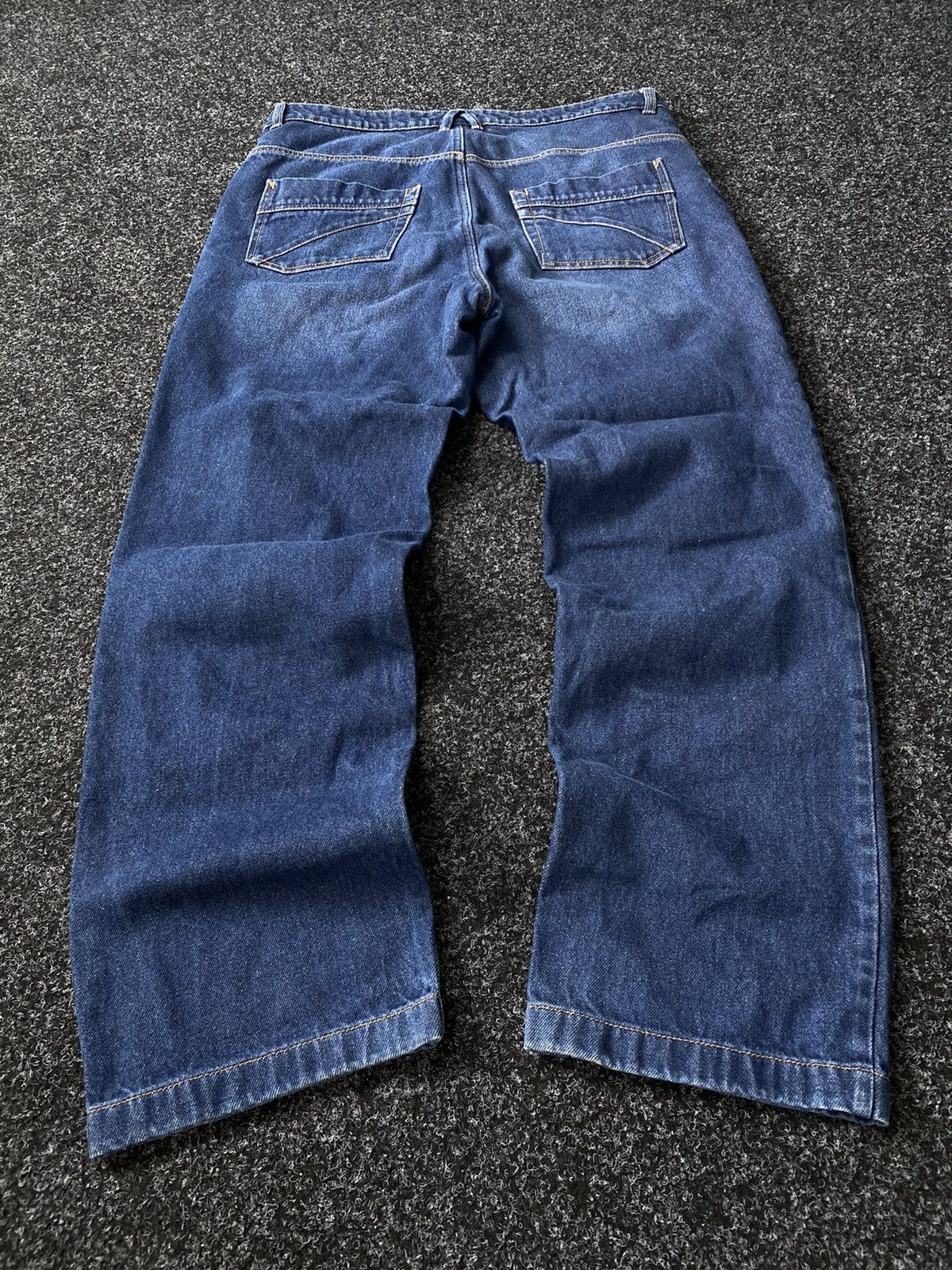 Vintage Vintage 00s Heavy denim Spirit Motors biker baggy pants Size US 36 / EU 52 - 9 Thumbnail