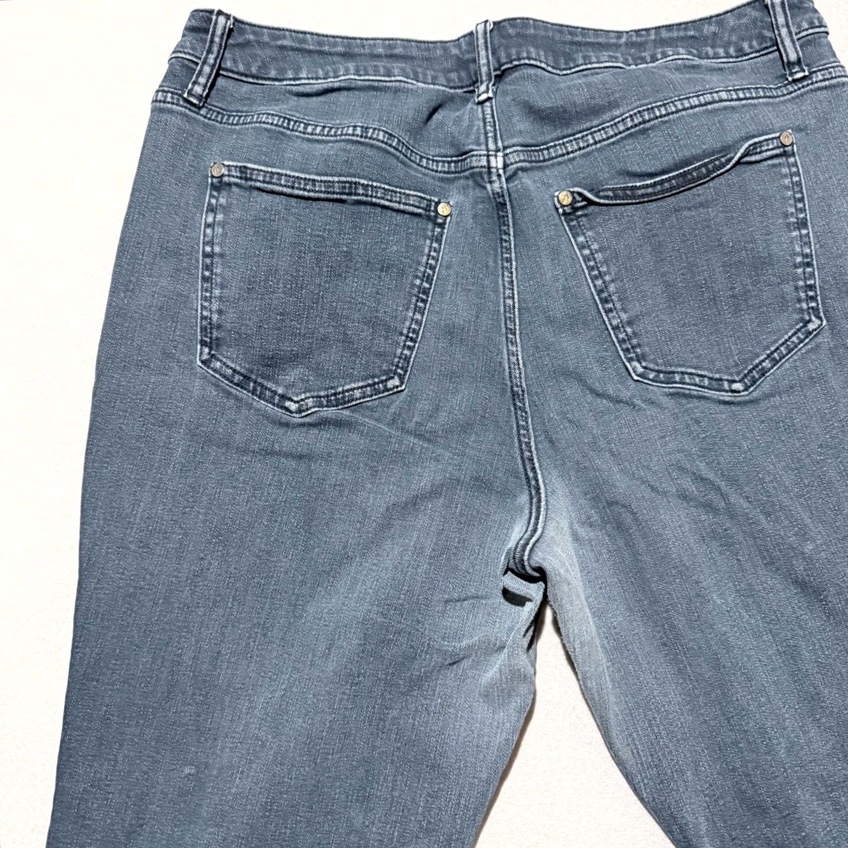 Vera Wang VINTAGE Simply Vera Vera Wang Bootcut Jeans Women's Blue Denim Mid-Rise Stretch - 16W Size 38" / US 16 / IT 52 - 7 Thumbnail