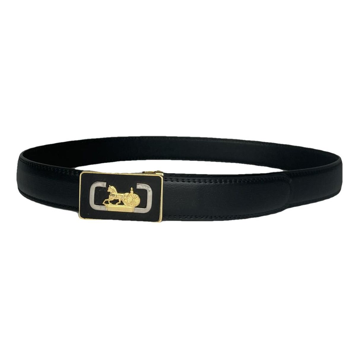 Celine Triomphe Black Leather Belt Size ONE SIZE - 1 Thumbnail