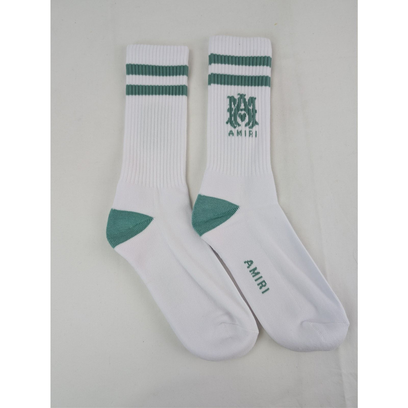 Amiri o1rshd1 Q:2 / Size: 41-42 / MA Stripe Socks White / Seacrest Size ONE SIZE - 1 Thumbnail