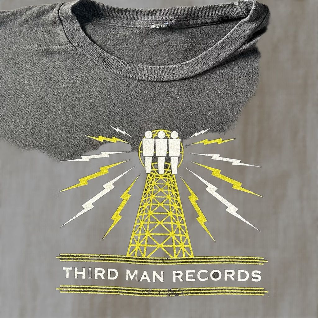 Vintage Third Man Records Shirt Mens 2XL Rock Indie Blues Jack White Stripe Shirt Size US XXL / EU 58 / 5 - 1 Thumbnail