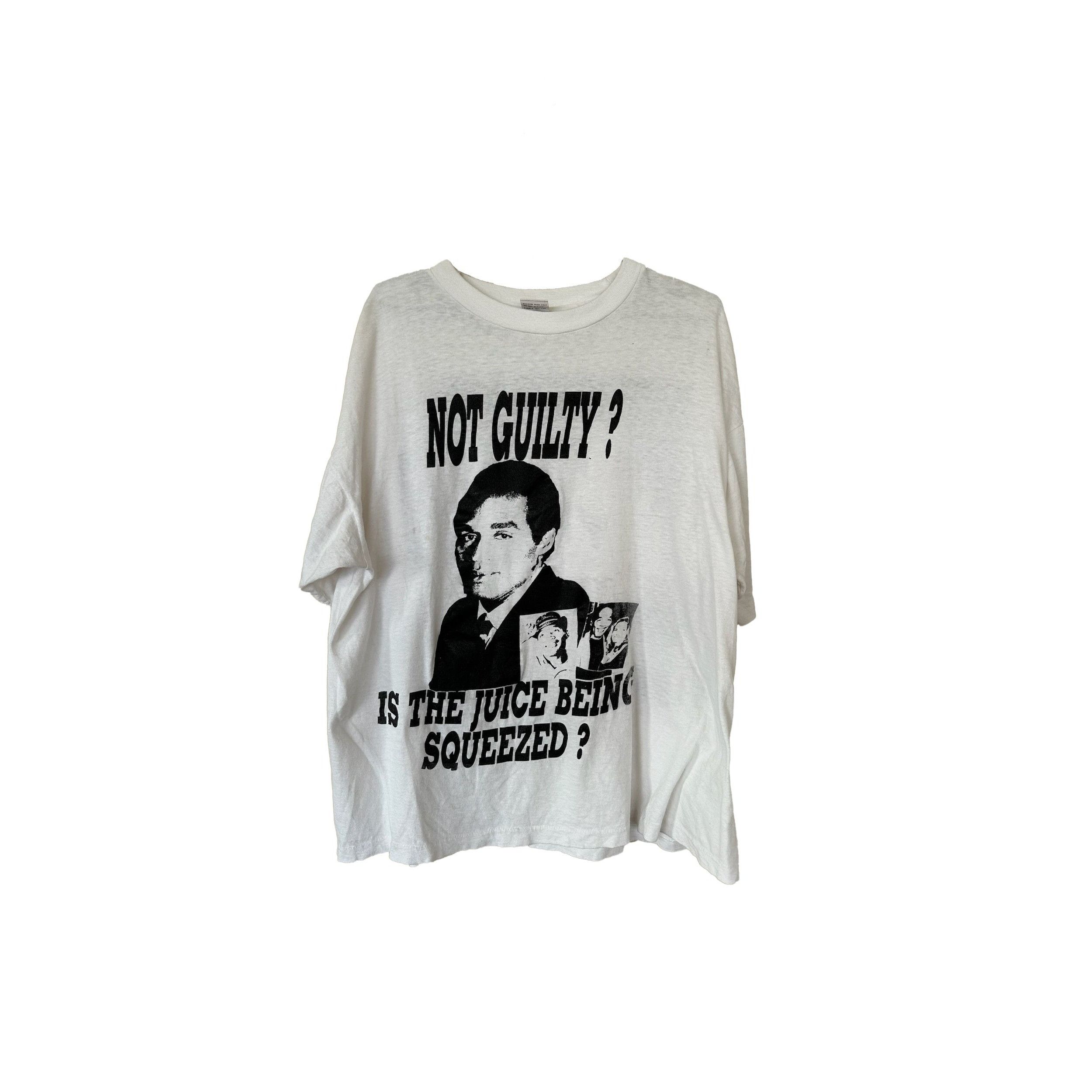 Vintage OJ Not Guilty Tee Size US XL / EU 56 / 4 - 1 Thumbnail
