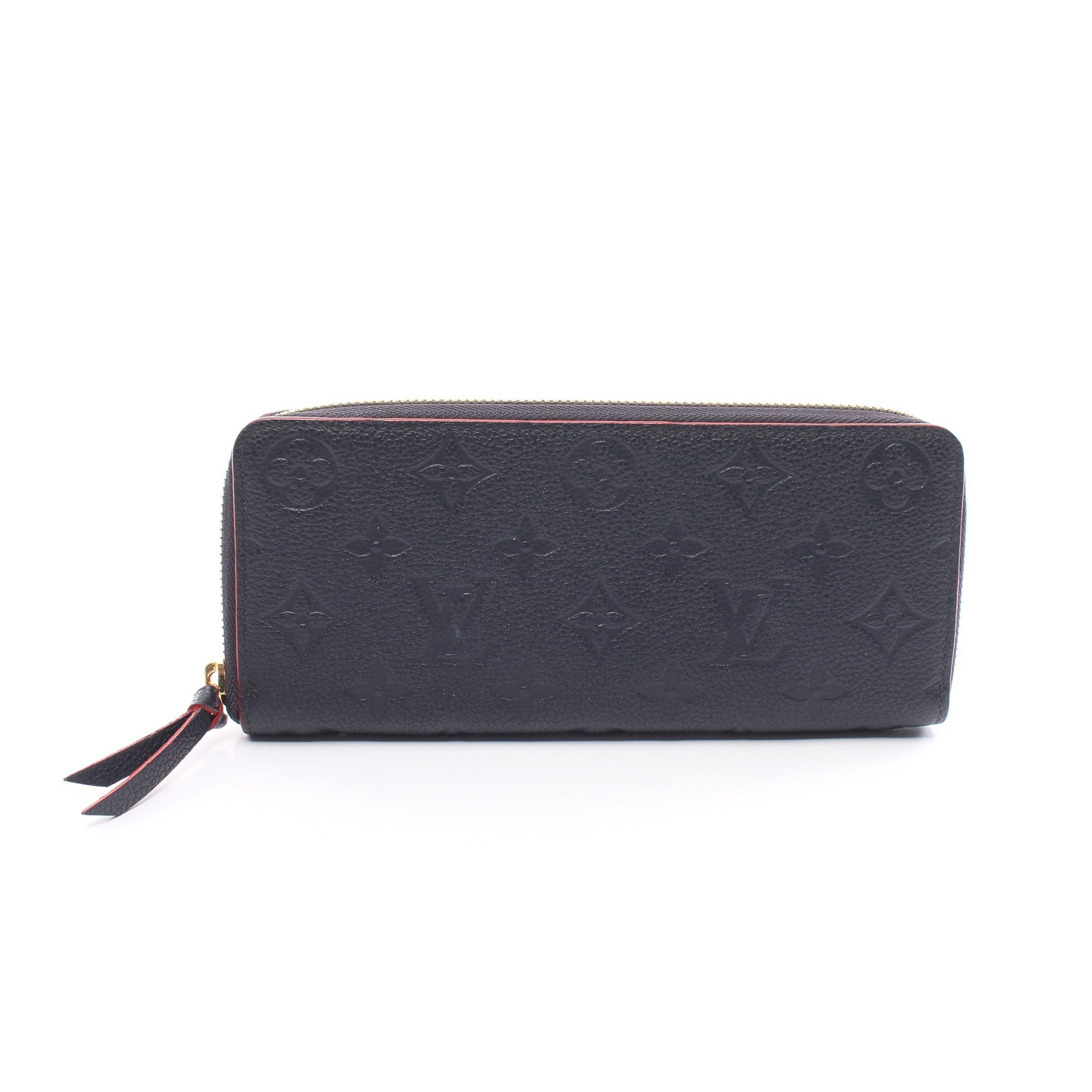 Louis Vuitton Louis Vuitton Portefeuil Clemence Monogram Amplant Marine Rouge Round Zipper Long Wallet Leather Navy Size ONE SIZE - 1 Thumbnail