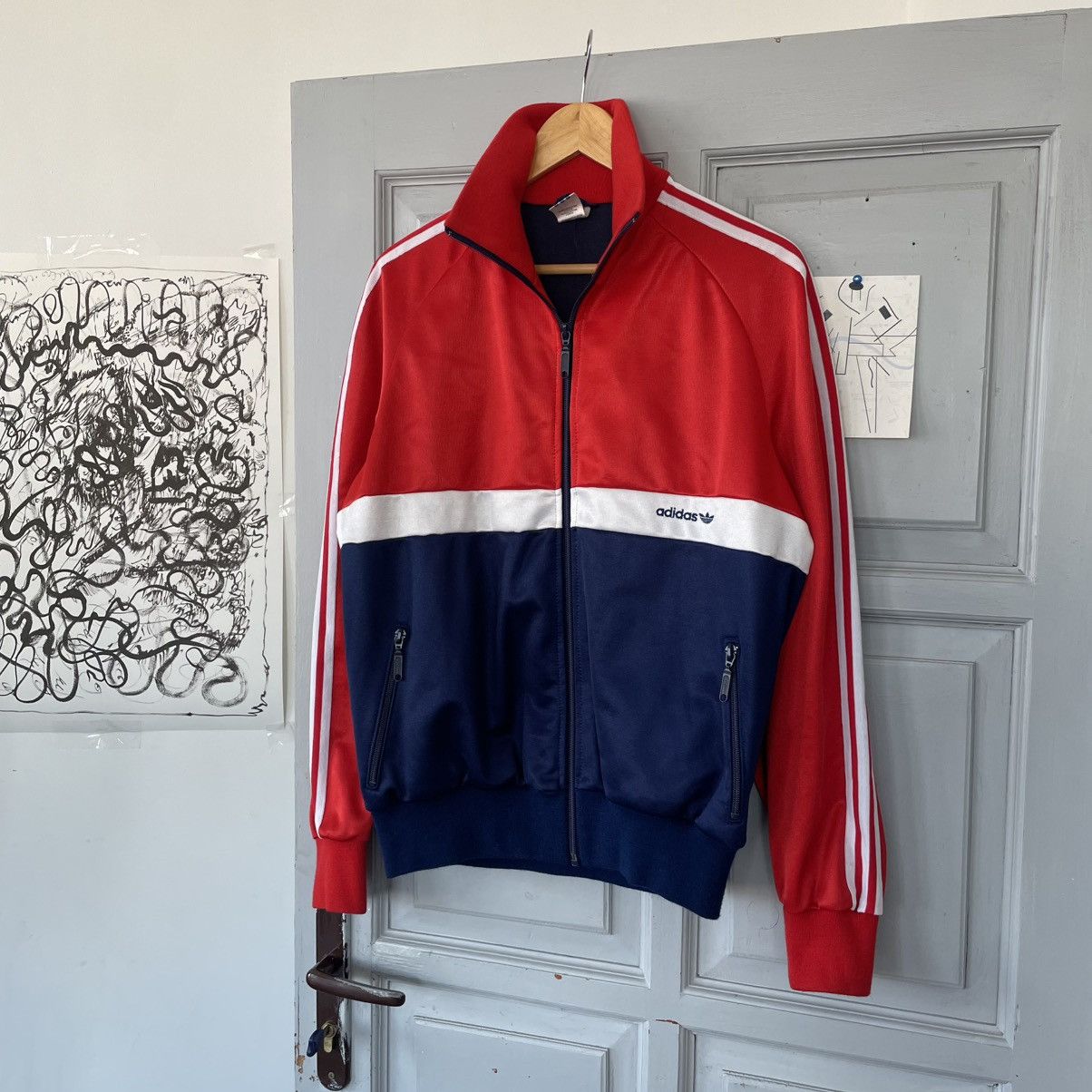 Adidas × Vintage 🔥Vintage Adidas 70-80’s Tracksuit Jacket size M Size US M / EU 48-50 / 2 - 7 Thumbnail