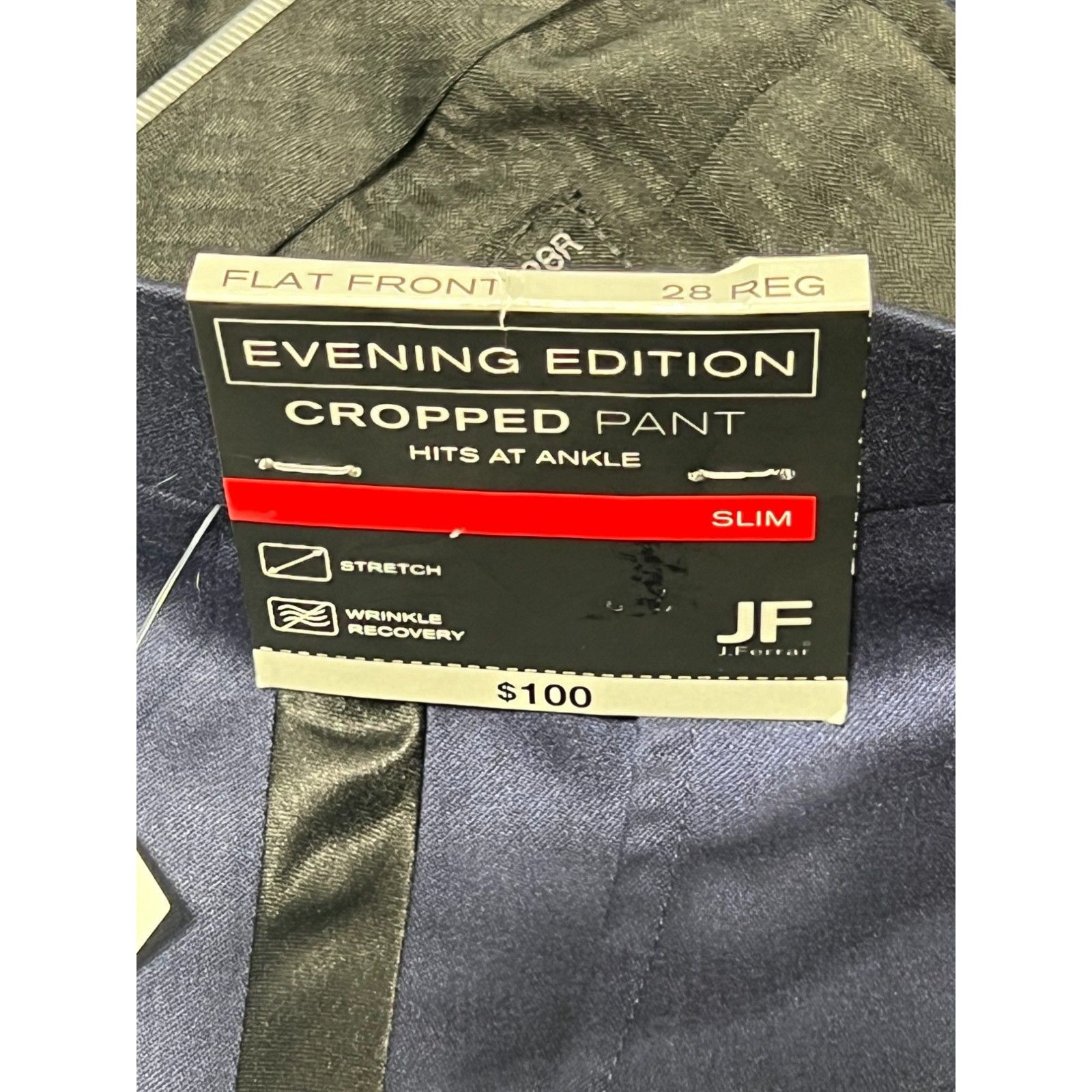 Other J.Ferrar - Men's Stretch Fabric Slim Fit Flat Front Suit Size US 28 / EU 44 - 11 Thumbnail