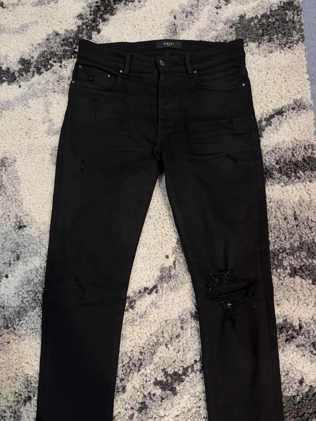 Amiri Size 31 - Amiri Black Regular Pants Jeans 100% Authentic Size US 31 - 1 Thumbnail