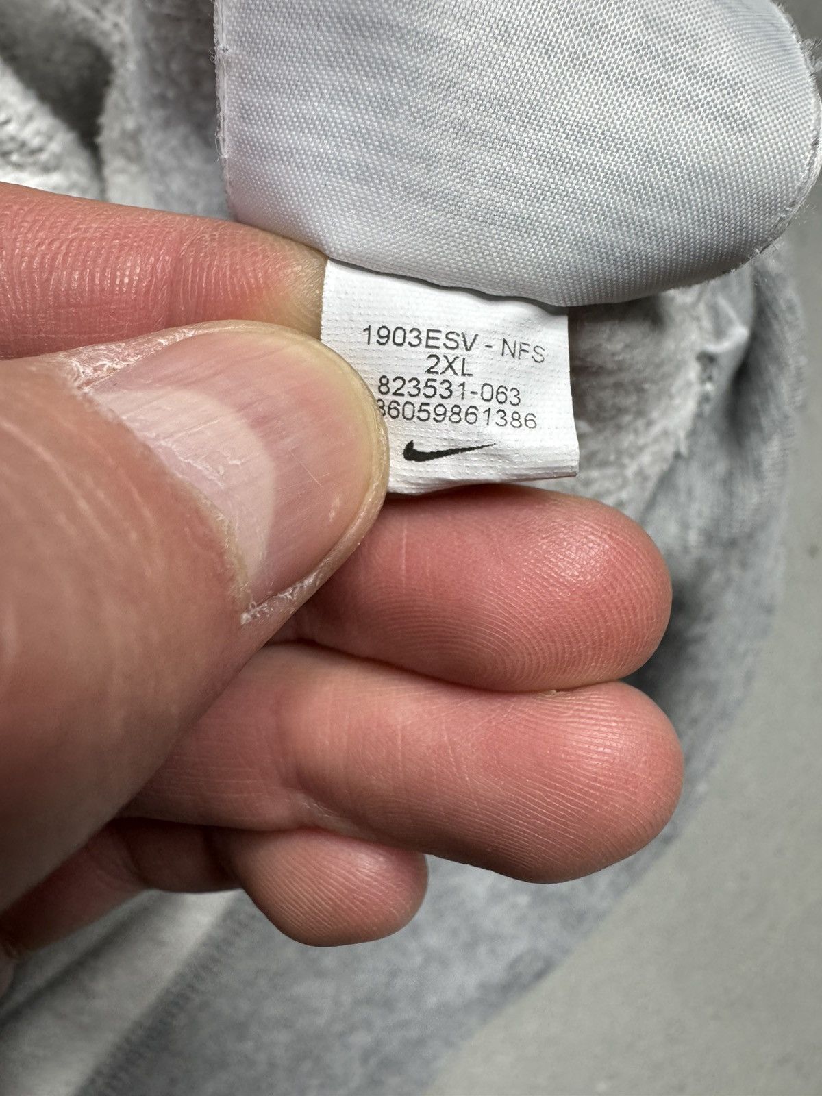 Nike × Vintage Vintage Nike Gray Cotton Baggy Tracksuit XL Size US XL / EU 56 / 4 - 5 Thumbnail