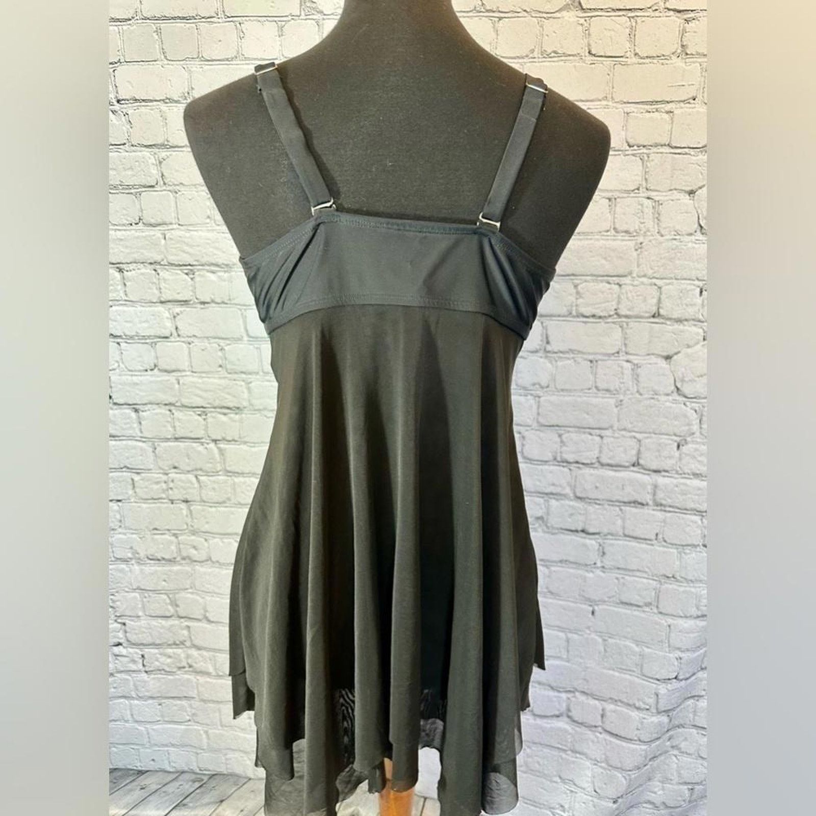 Other Chic Teal and Black Polka Dot Dress Size ONE SIZE - 4 Thumbnail