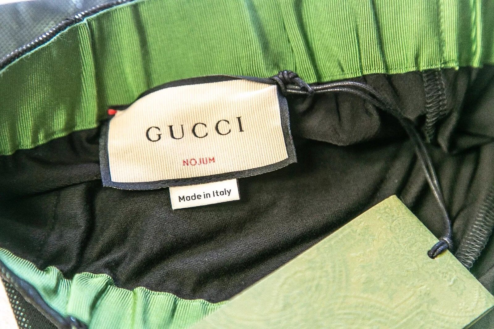 GUCCI 692310 Green Shiny Laminated Jersey Trouser Pant S