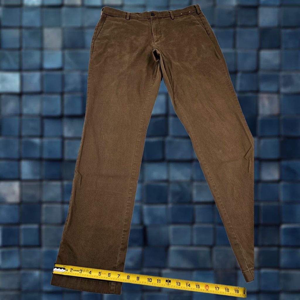 Uniqlo Uniqlo Chino Pants Straight Regular 35x34 Brown Cotton Twill Stretch Men Size US 35 - 1 Thumbnail