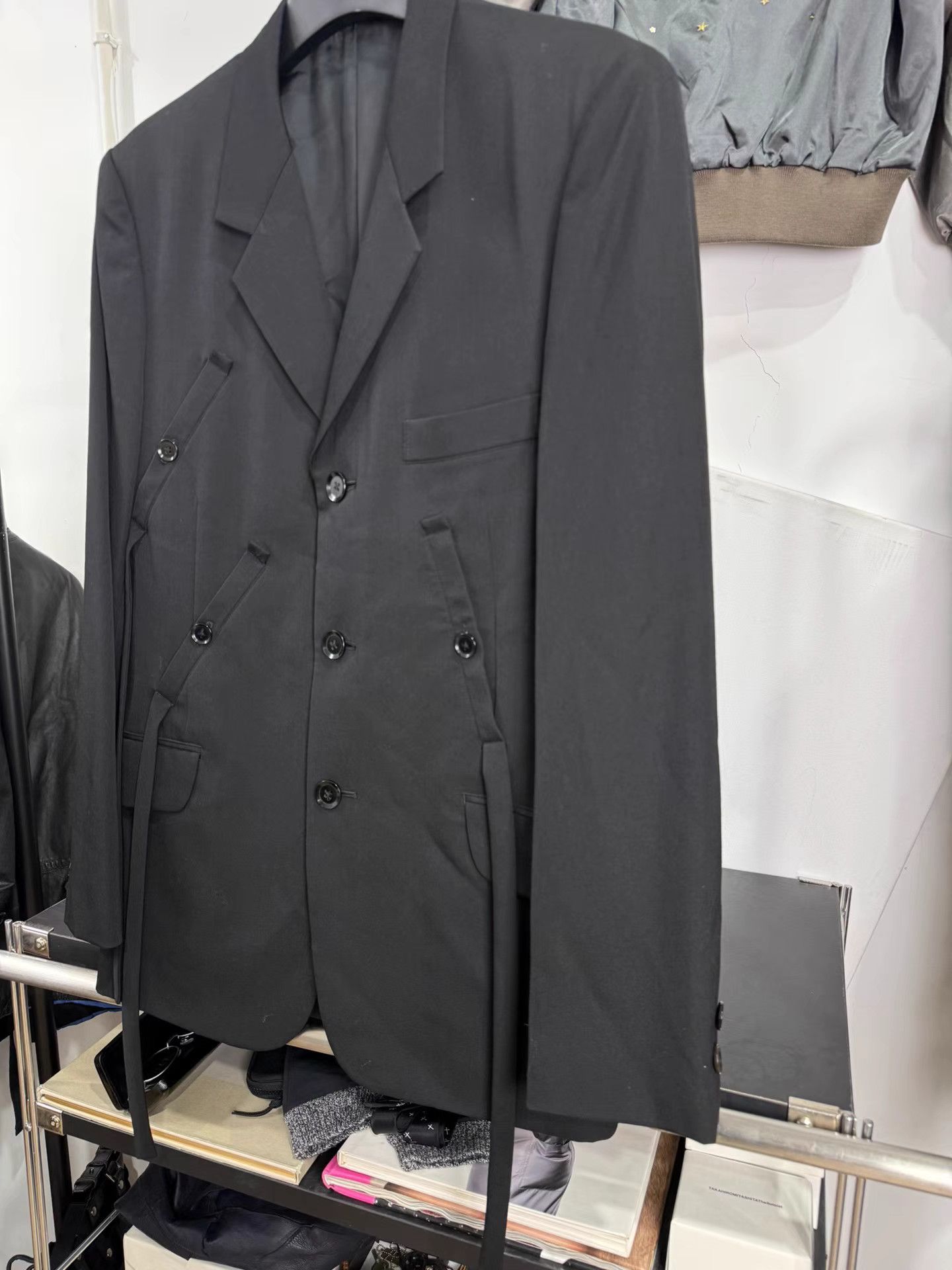 Yohji Yamamoto Yohji Yamamoto Pour Homme Tie Waist Suit Jacket K20 Size US M / EU 48-50 / 2 - 2 Thumbnail