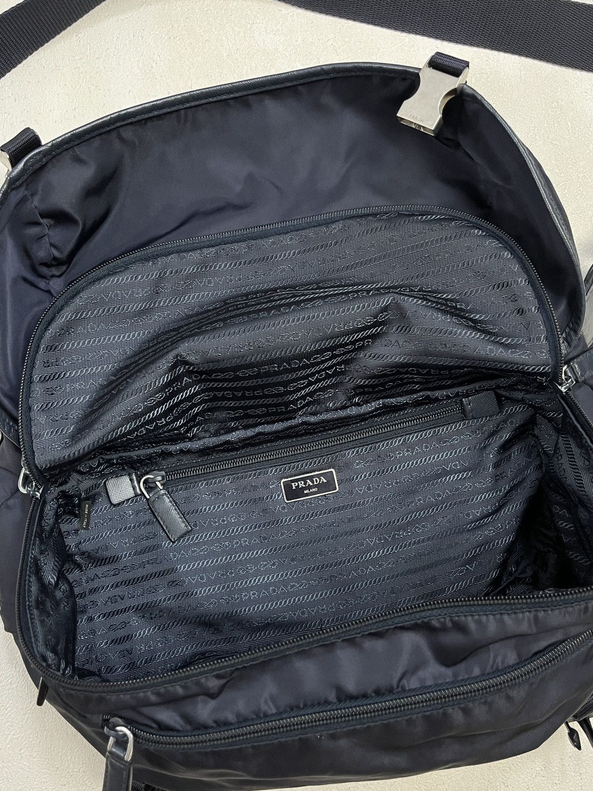 Prada Prada Navy Nylon Crossbody Bag Size ONE SIZE - 12 Thumbnail