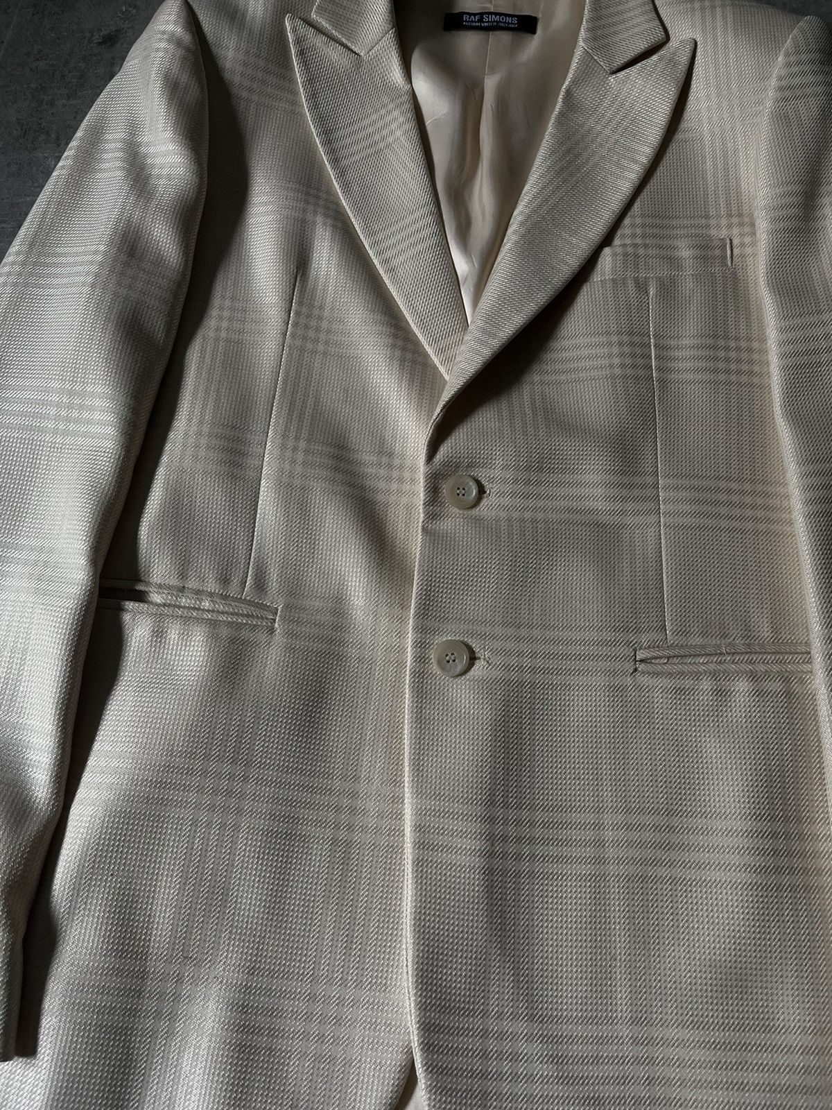 Raf Simons Raf Simons A/W 03-04 Beige blazer Size US L / EU 52-54 / 3 - 6 Thumbnail