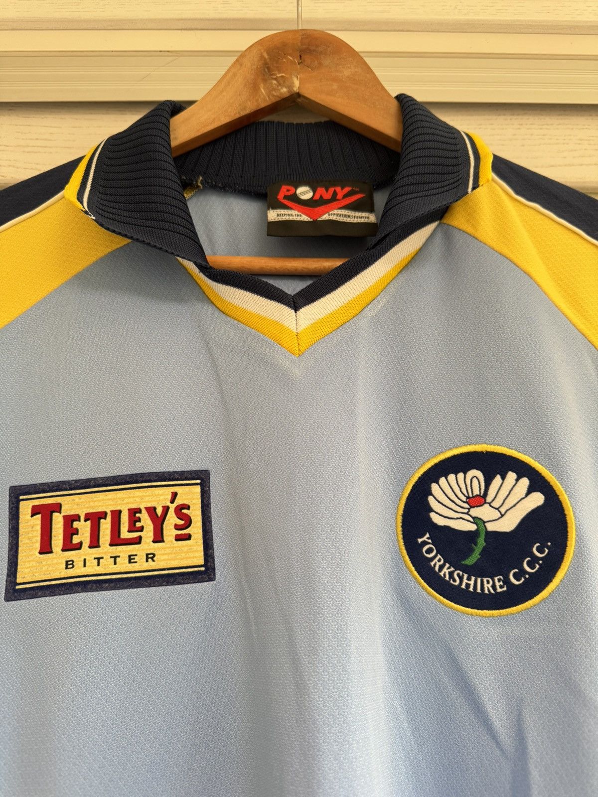 PONY Vintage Yorkshire County 90’s Cricket Jersey Rare Shirt Size US M / EU 48-50 / 2 - 5 Thumbnail