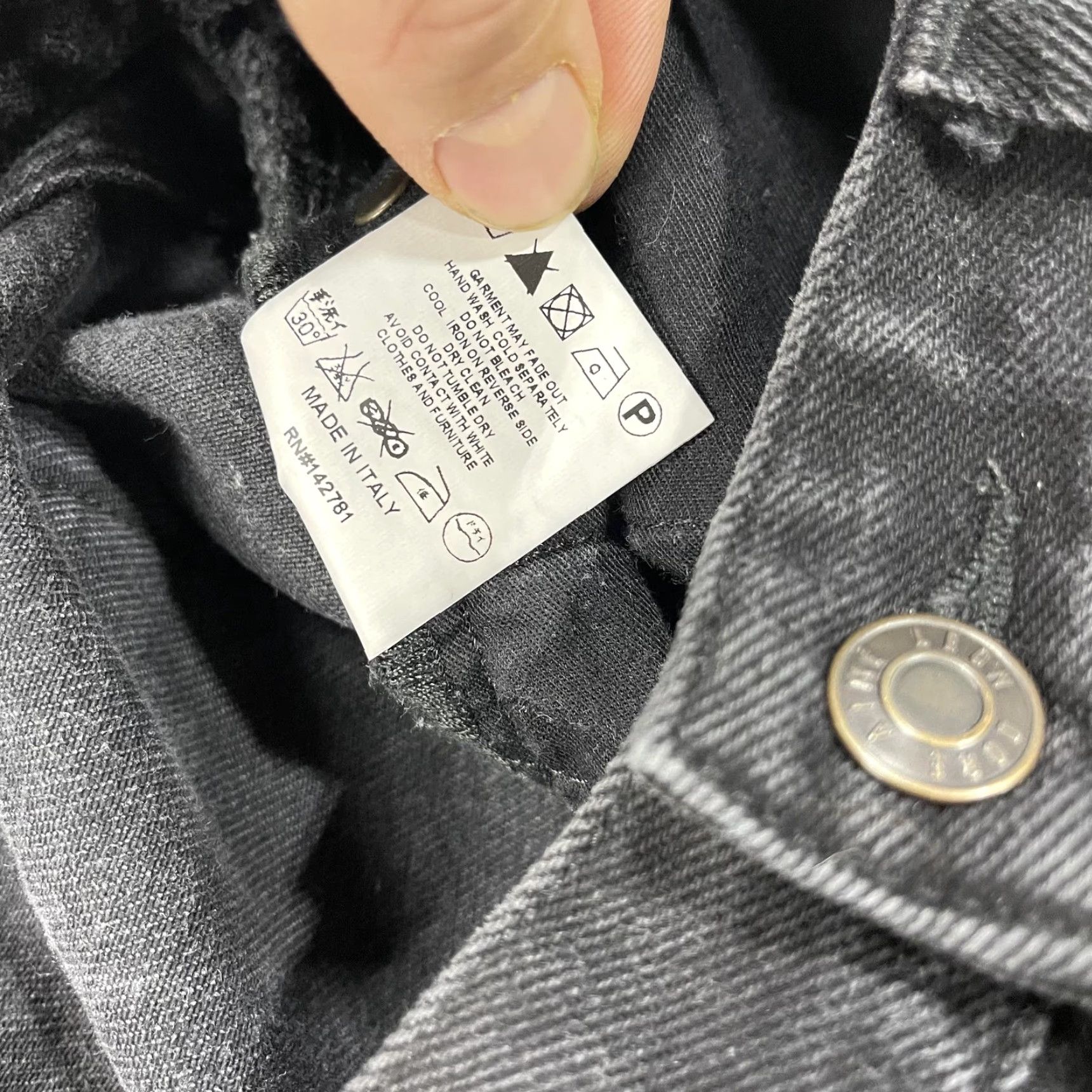Aime Leon Dore Aime Leon Dore Jeans Slim Denim Black 32x30 Button Fly Made Italy Cotton Mens Slim Straight Everyday Casual Size US 32 / EU 48 - 7 Thumbnail