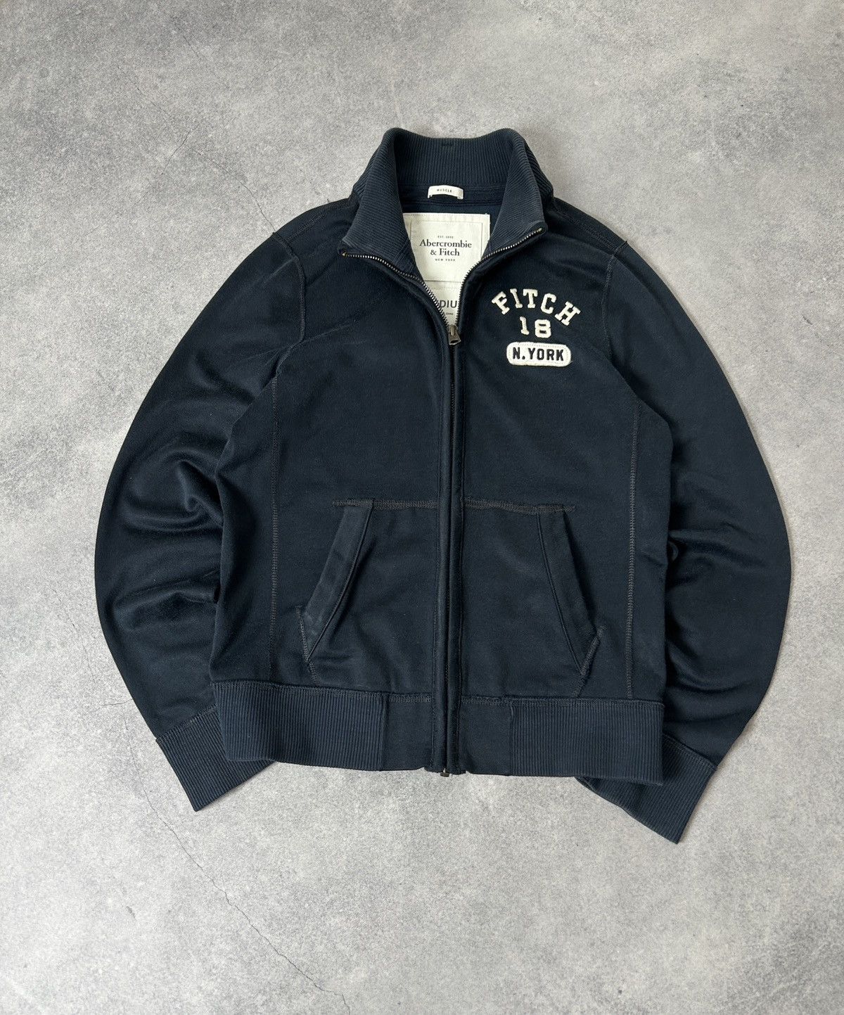 Abercrombie & Fitch Vintage Abercrombie Fitch y2k track blue jacket mens Size US M / EU 48-50 / 2 - 2 Thumbnail
