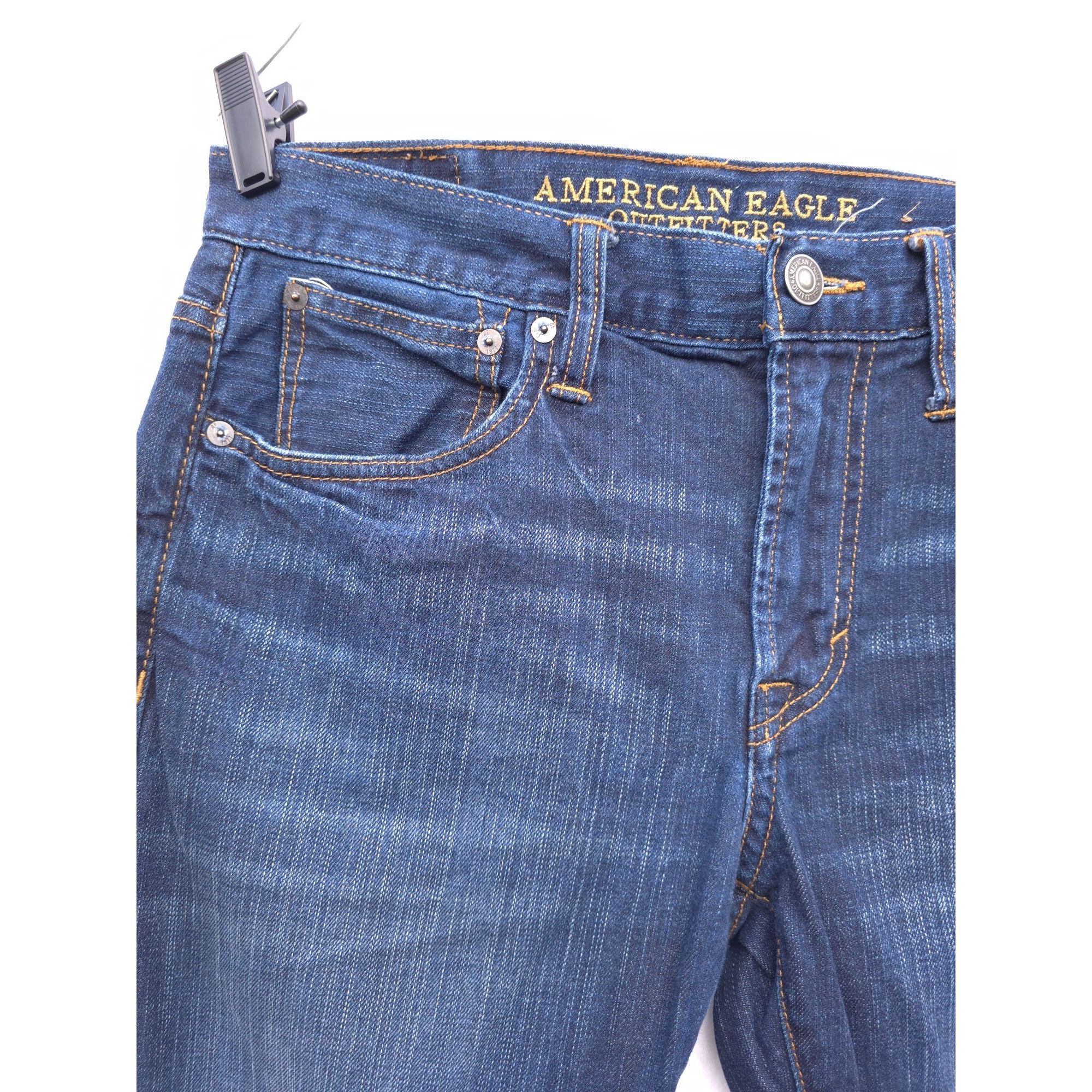 American Eagle Outfitters American Eagle Outfitters Slim Fit Mens Jeans 31/30 Dark Was Size US 31 - 2 Thumbnail