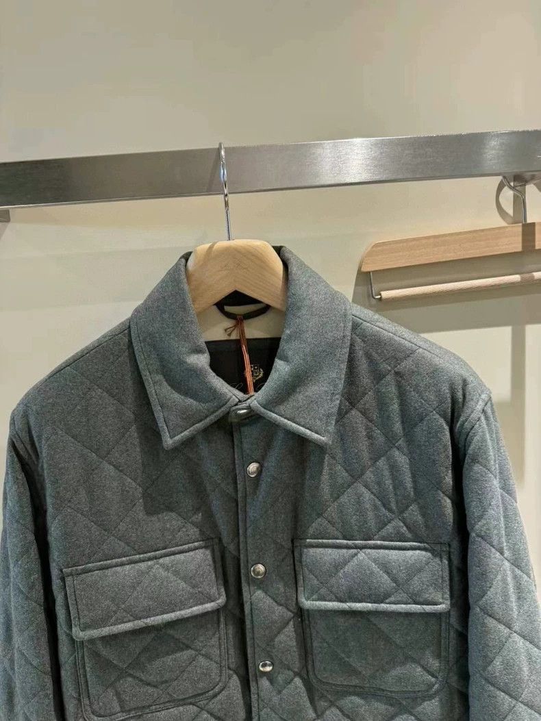 Loro Piana LORO PIANA Men's collarless casual jacket coat Size US S / EU 44-46 / 1 - 2 Thumbnail