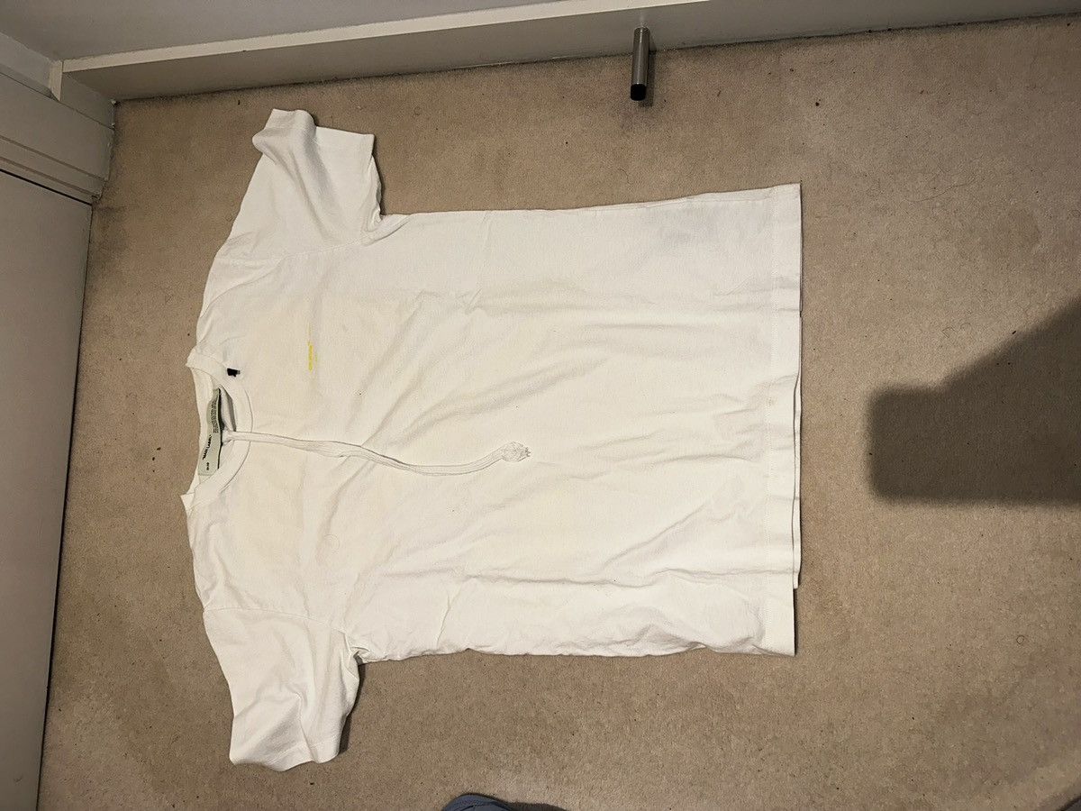 image of White Off White T-Shirt, Men's (Size Medium)