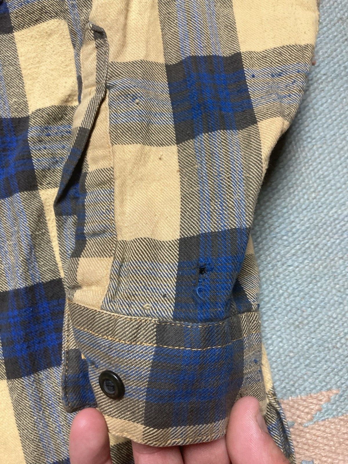 Arrow × Vintage Vtg 80s 90s flannel shirt arrow plaid brushed cotton medium Size US L / EU 52-54 / 3 - 2 Thumbnail
