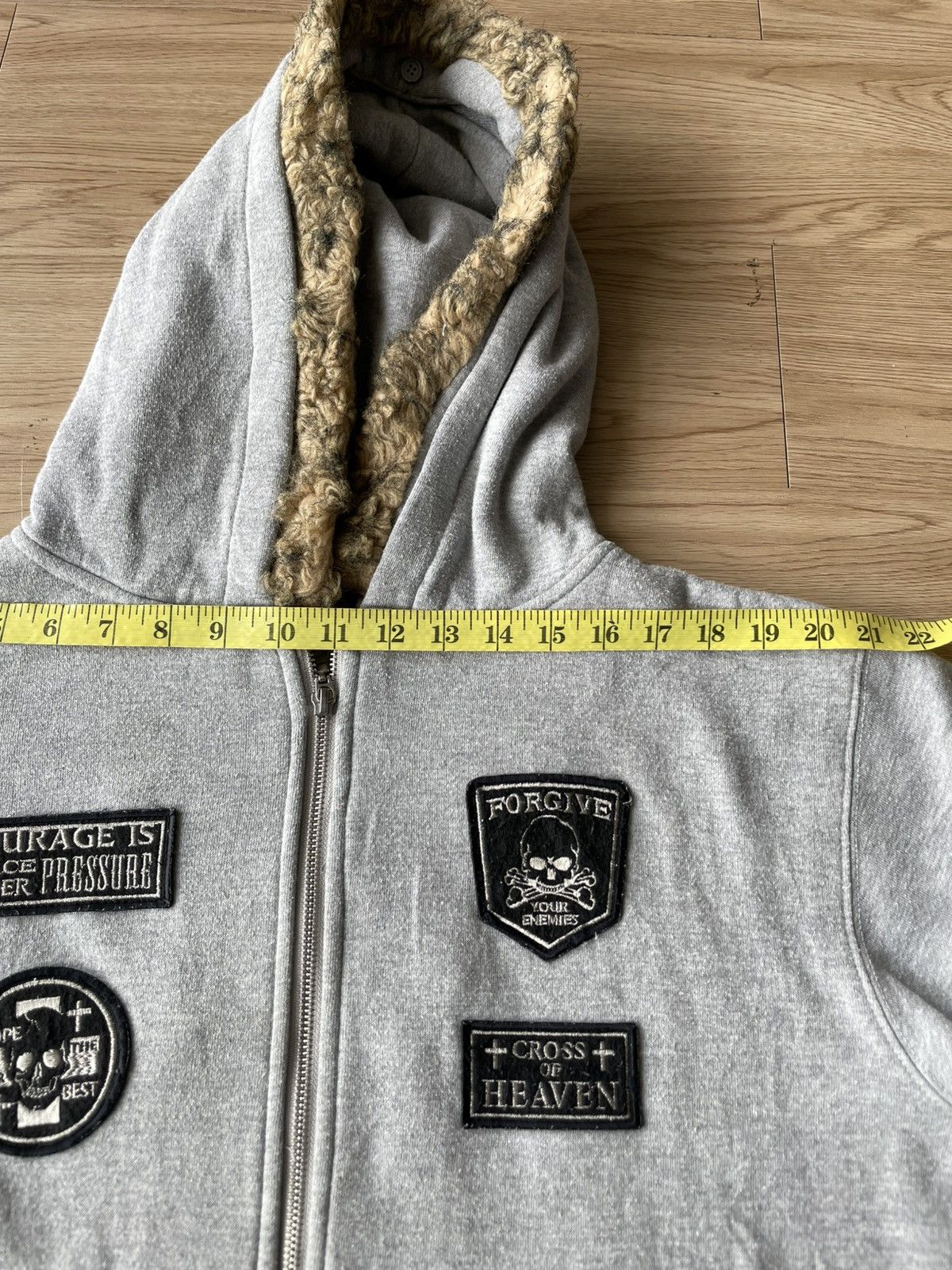 If Six Was Nine × Japanese Brand Strange Heaven Y2k Fur Punk Style Hoodie Size US L / EU 52-54 / 3 - 11 Thumbnail
