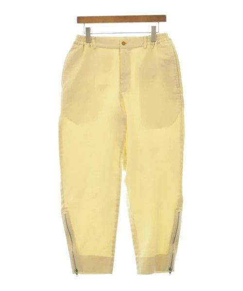 Comme des Garcons Homme Deux Casual Pants Polyester Zipper Hem Plain Slacks Off White Size US 29 - 1 Thumbnail