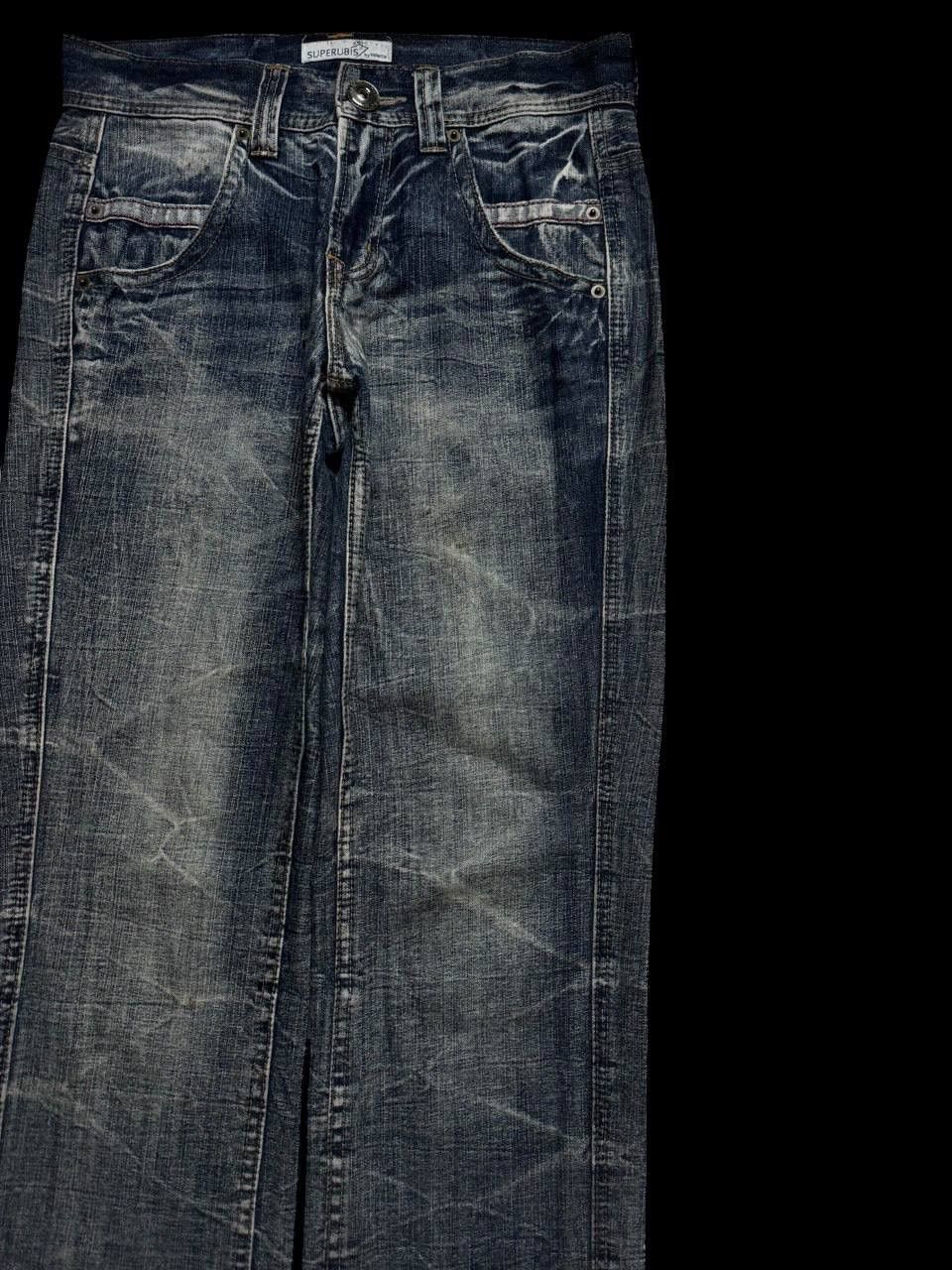 Other INSANE 90s Style Japanese Smoke Mudwash Clawmark Dark Jeans Size US 30 / EU 46 - 5 Thumbnail