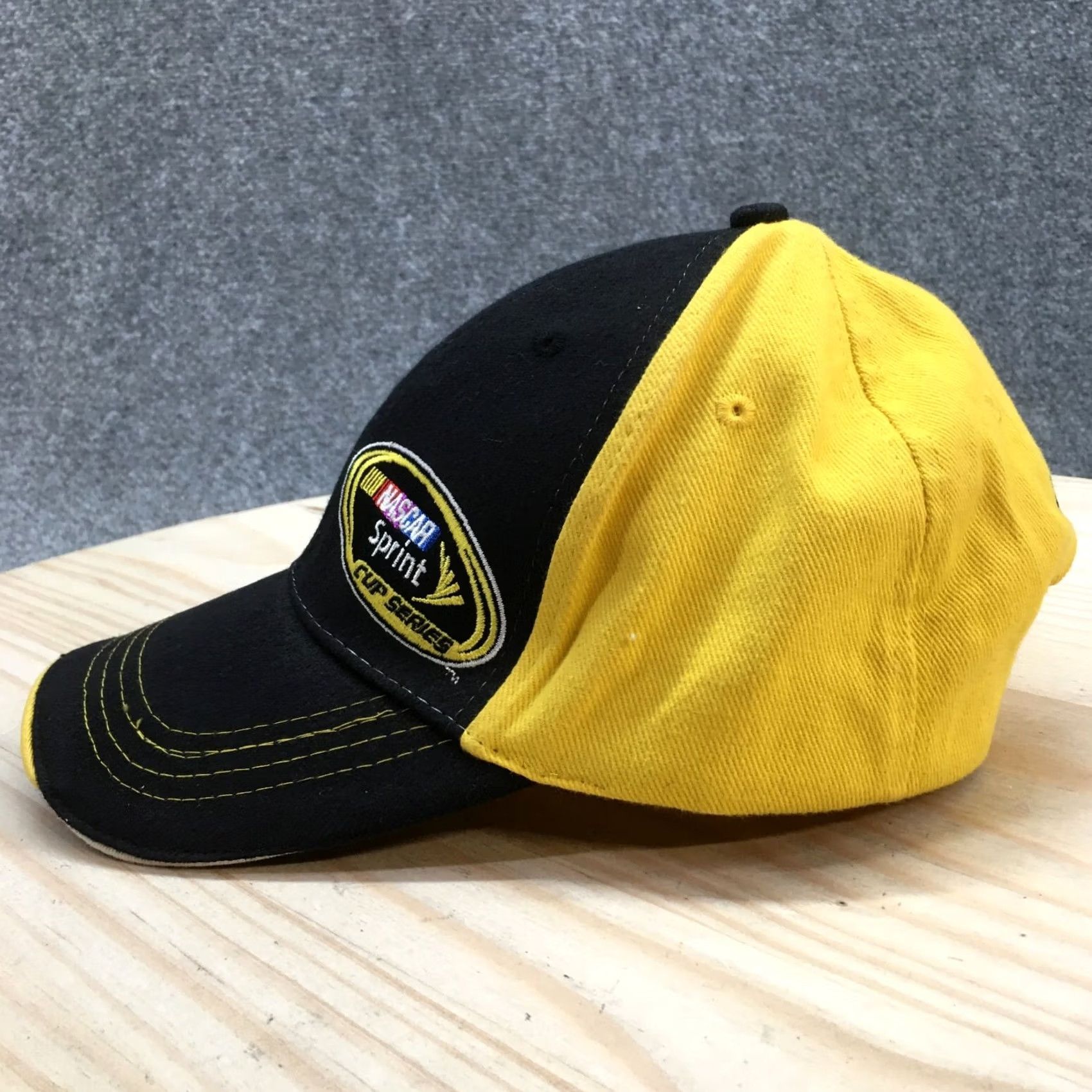 NASCAR Nascar Sprint Baseball Cap Hat Mens One Size Yellow Black Adjustable Embroidered Size ONE SIZE - 4 Thumbnail