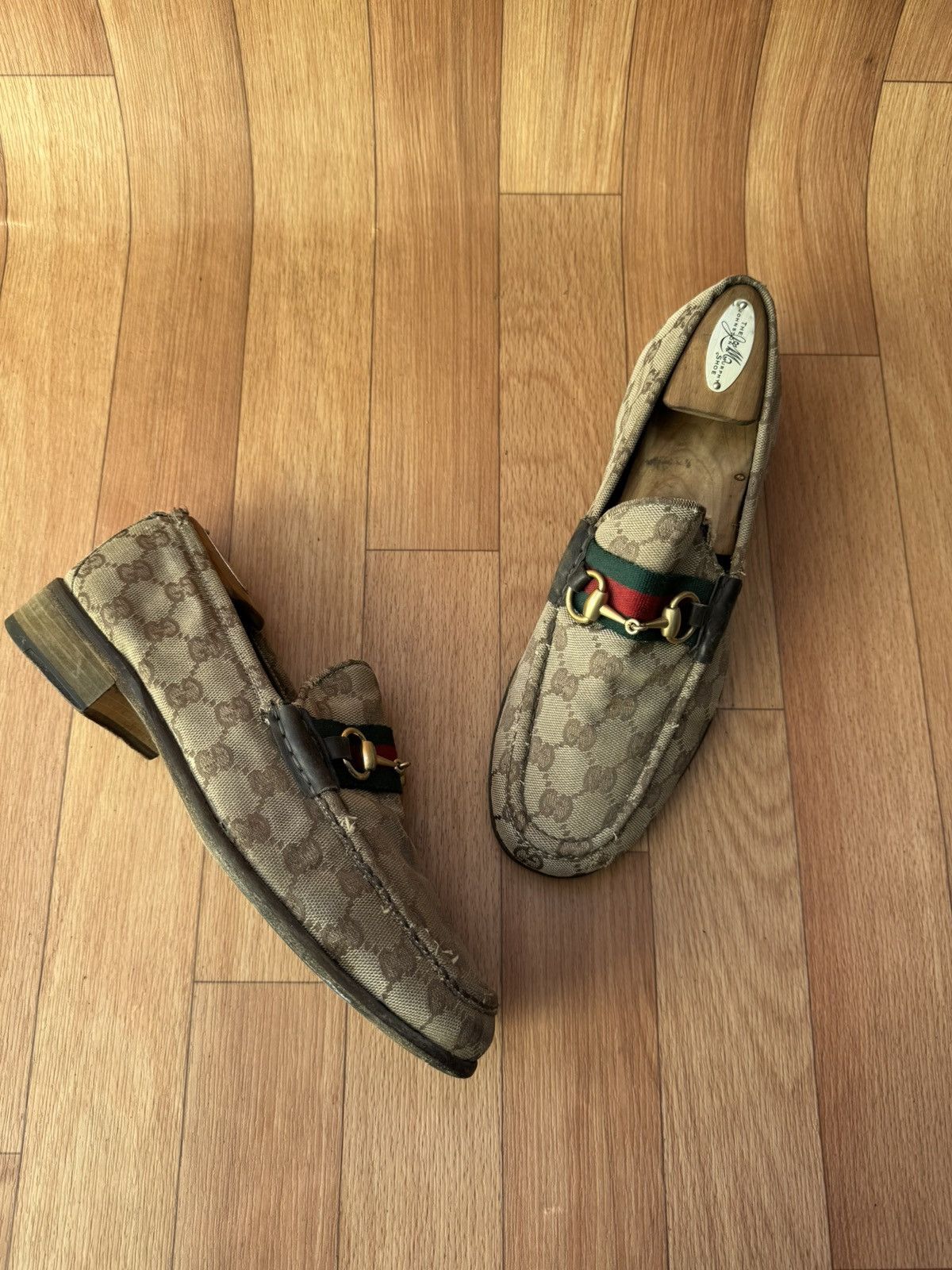 Gucci Gucci Horsebit GG Monogram loafers Size US 9 / EU 42 - 9 Thumbnail