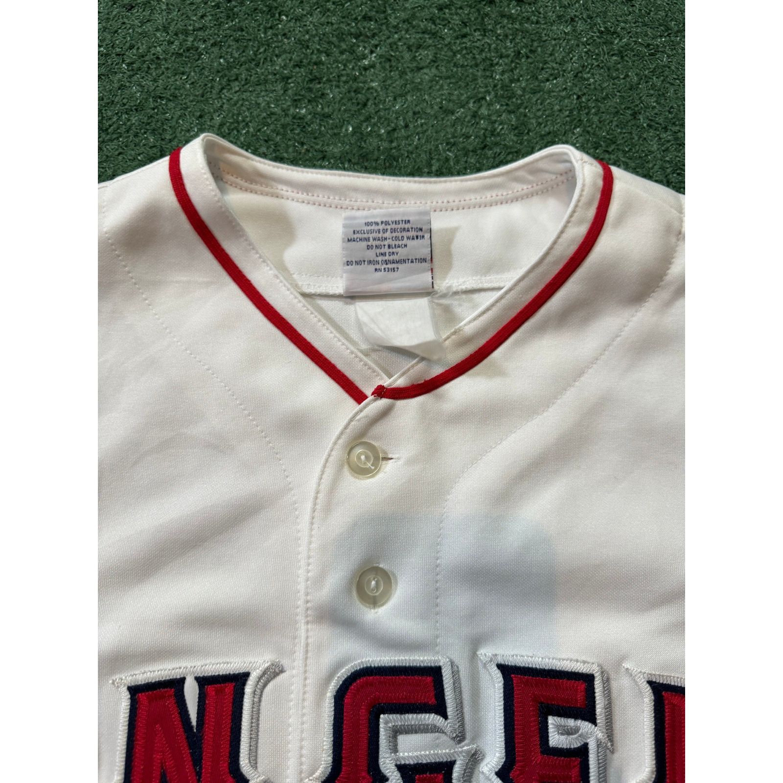 Majestic Vintage Angeles Jersey Home White No Name Majestic Sz L Size US L / EU 52-54 / 3 - 3 Thumbnail