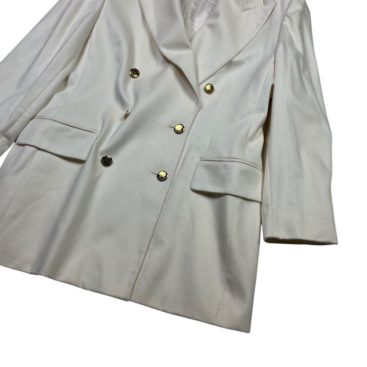 Escada × Vintage Escada Margareth Ley Wool Blazer Coat Made Germany Vintage Size L / US 10 / IT 46 - 3 Thumbnail