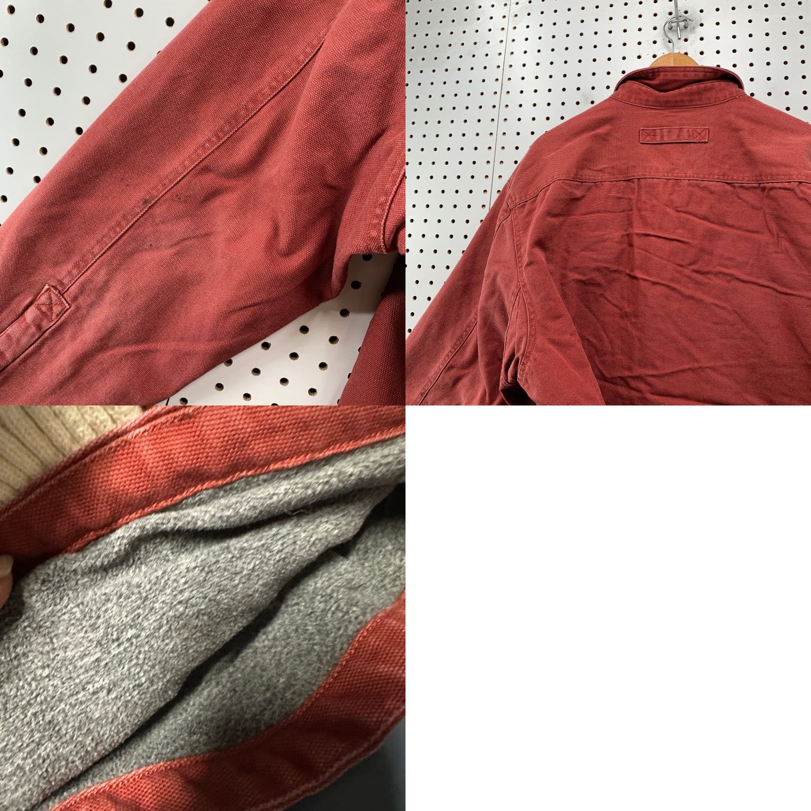 Vintage Duluth Trading Canvas Jacket Mens 2XL Red Fleece Lined Utility Workwear Jacket Size US XXL / EU 58 / 5 - 10 Thumbnail