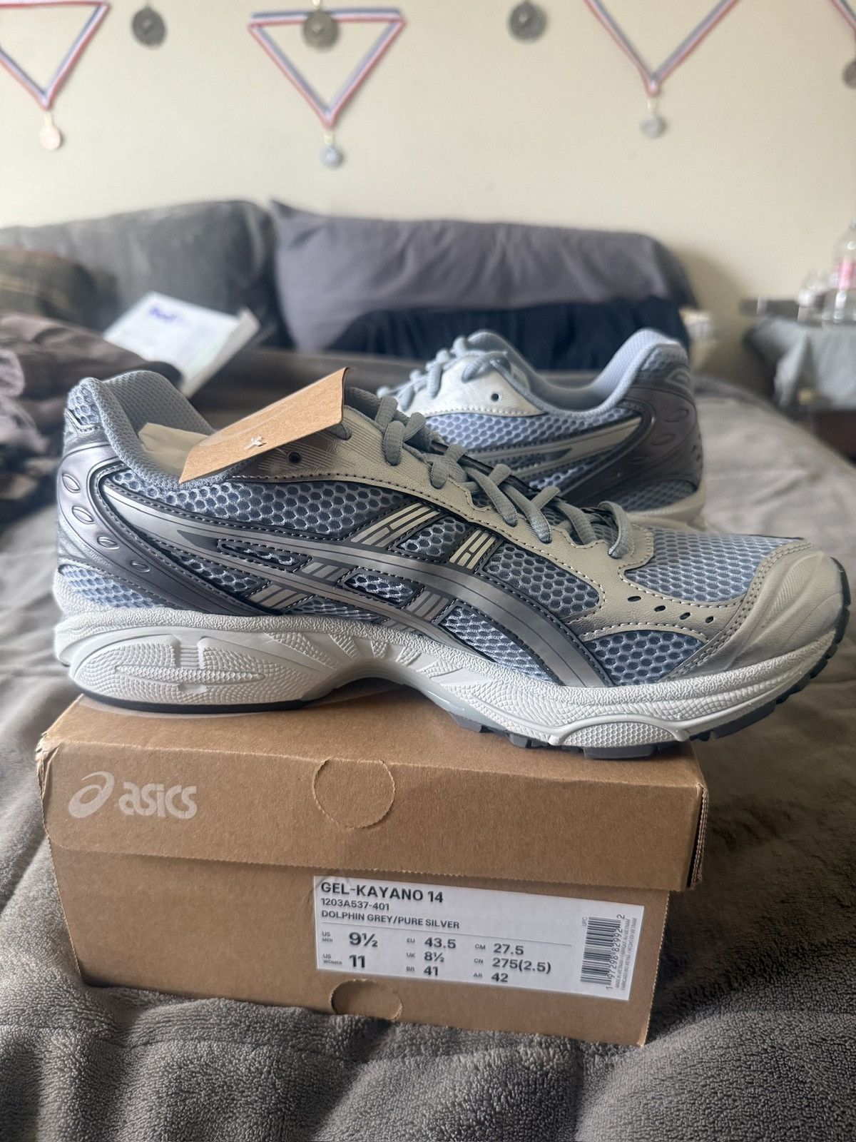Asics Asics Gel-Kayano 14 ‘ Dolphin Grey ’ Size US 9.5 / EU 42-43 - 4 Thumbnail