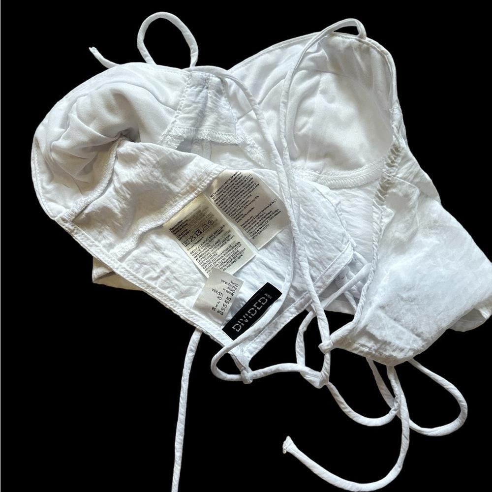 Divided Cute Sexy Trendy Divided White cami drawstring tie down core Size S / US 4 / IT 40 - 3 Thumbnail