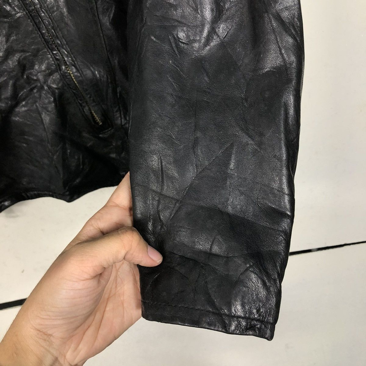 Japanese Brand 🔥VINTAGE BIKER LEATHER JACKET TAKEO KUKICHI ISSEY MIYAKE Size US M / EU 48-50 / 2 - 17 Thumbnail