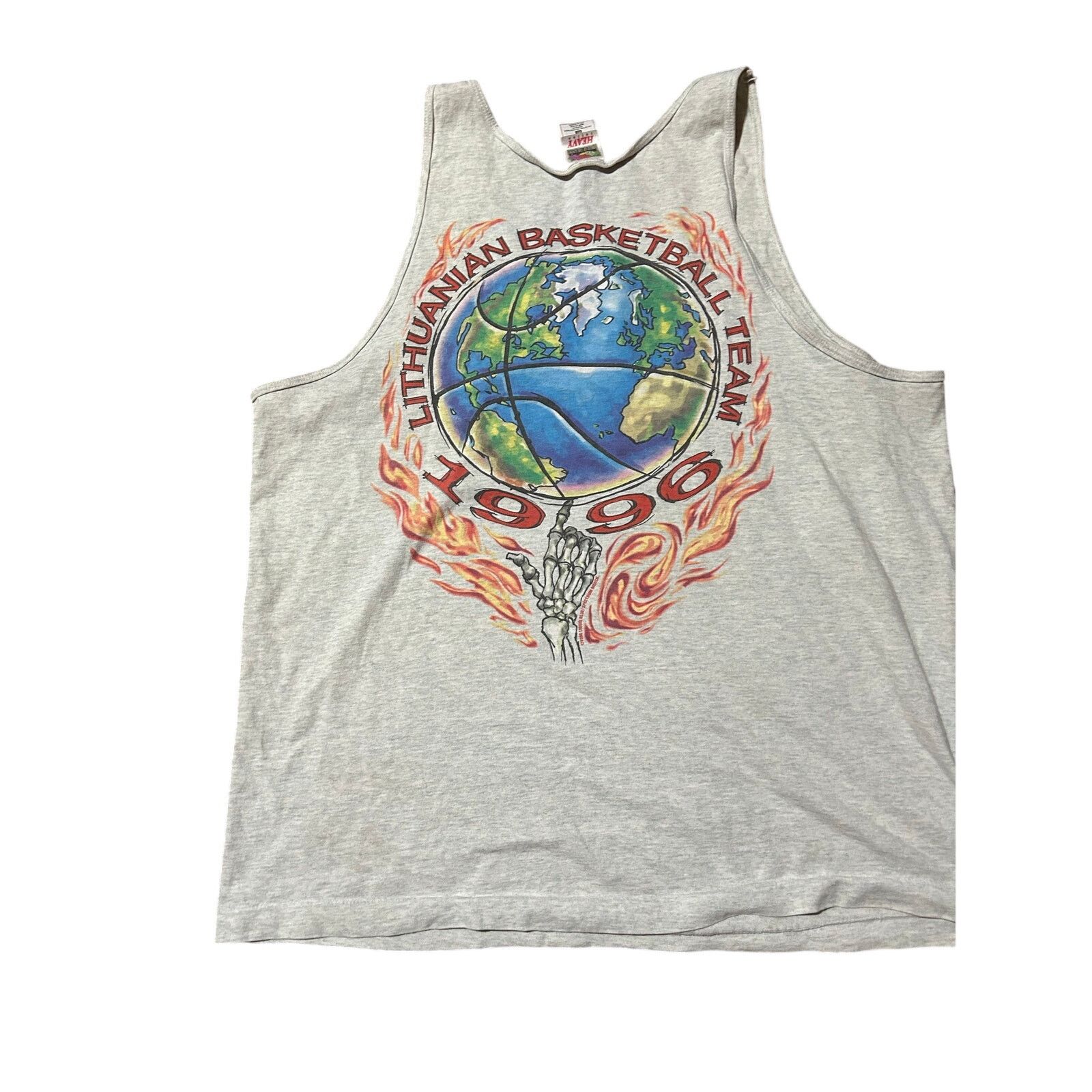 Vintage Vintage GD/Jerry funded 1996 Lithuanian men’s bball tank top Size US XL / EU 56 / 4 - 5 Thumbnail