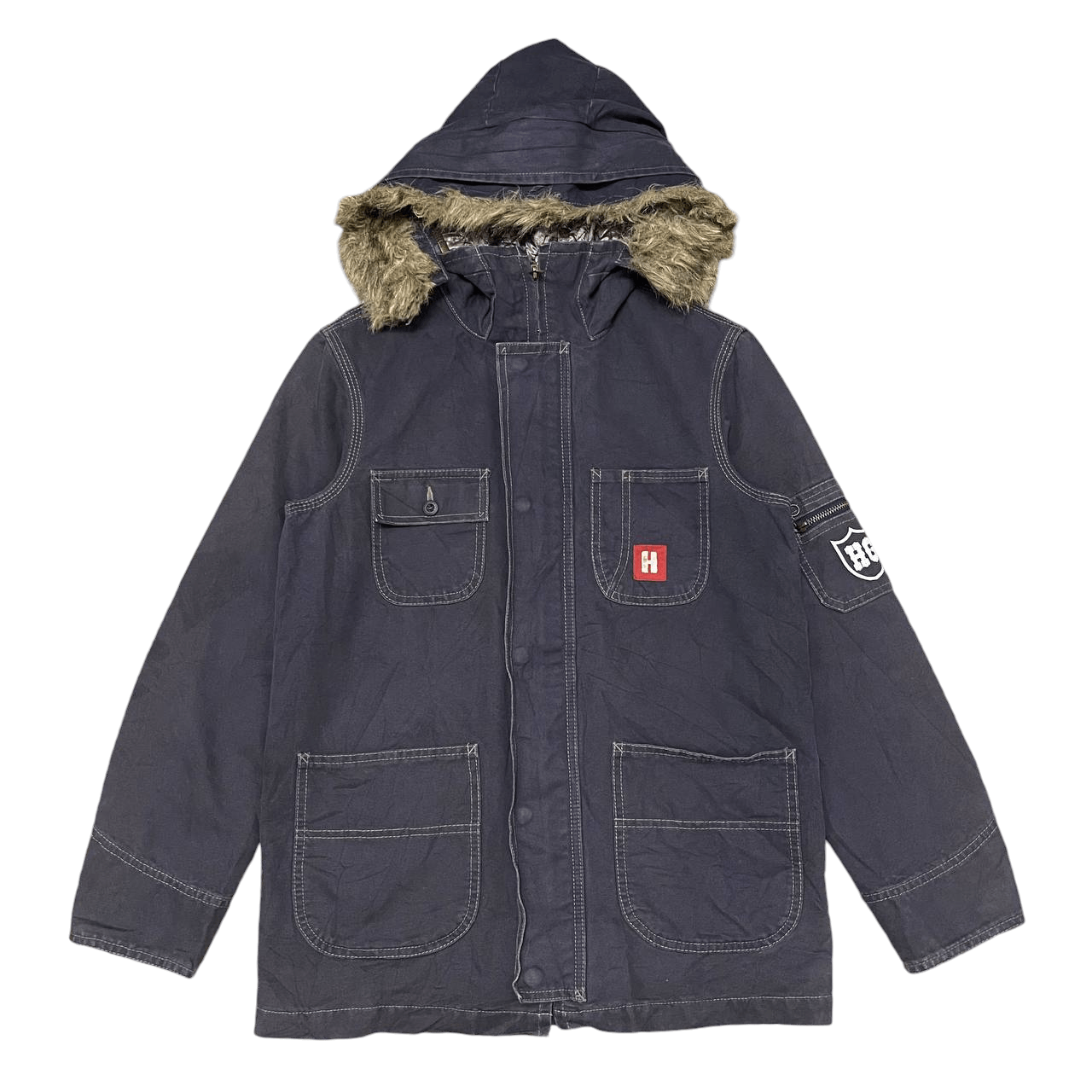 Hysteric Glamour Vintage 90's Hysteric Glamour Fur Hooded Jacket Size US M / EU 48-50 / 2 - 1 Thumbnail