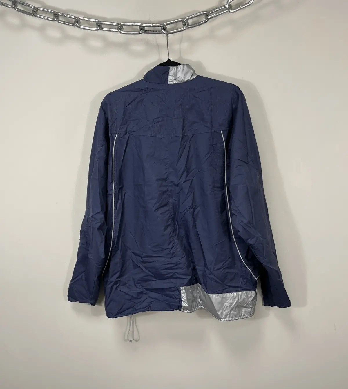 Nike × Vintage Vintage Nike Y2K Reflective Swoosh Hype Zip Nylon Jacket Size US XL / EU 56 / 4 - 15 Thumbnail