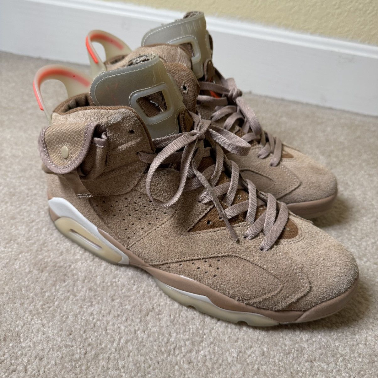 Jordan Brand × Travis Scott Jordan 6 Retro x Travis Scott British Khaki Size US 10 / EU 43 - 2 Thumbnail