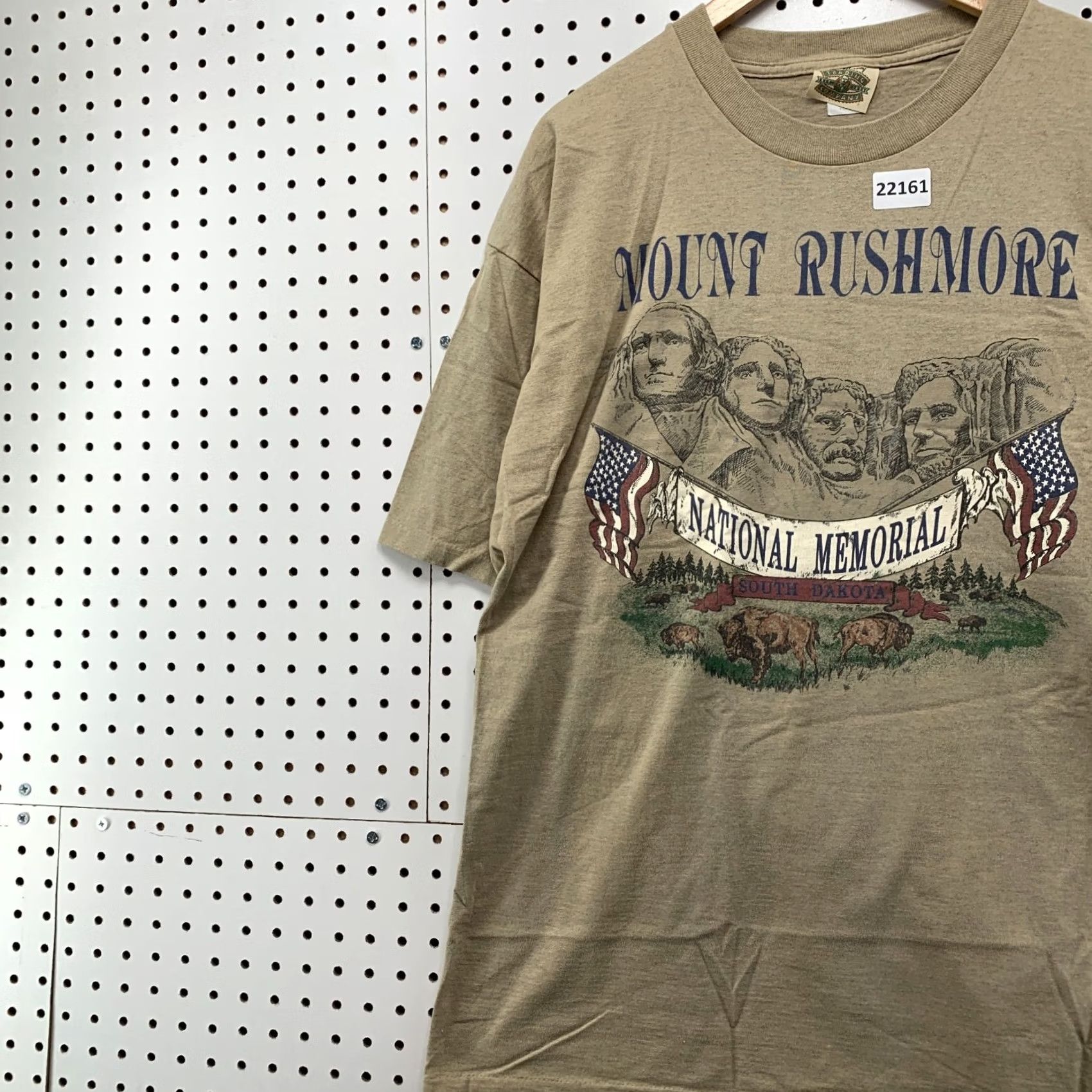 Vintage VINTAGE 90s Shirt Brown Mount Rushmore USA Made Adult XL Mens Size US XL / EU 56 / 4 - 3 Thumbnail