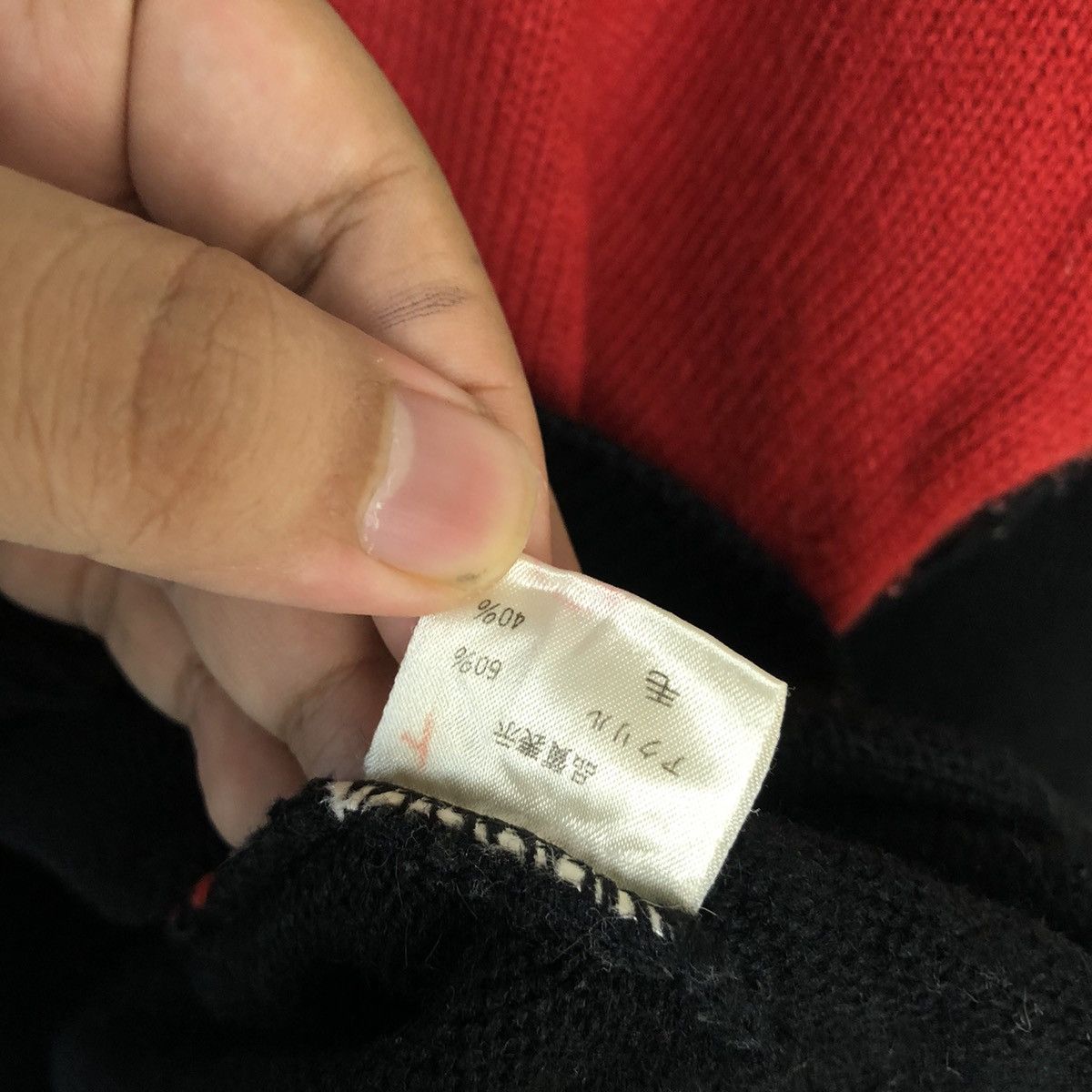 Homespun Knitwear × Japanese Brand Bell House Black art design Knitwear sweatshirt #A855 Size M / US 6-8 / IT 42-44 - 11 Thumbnail