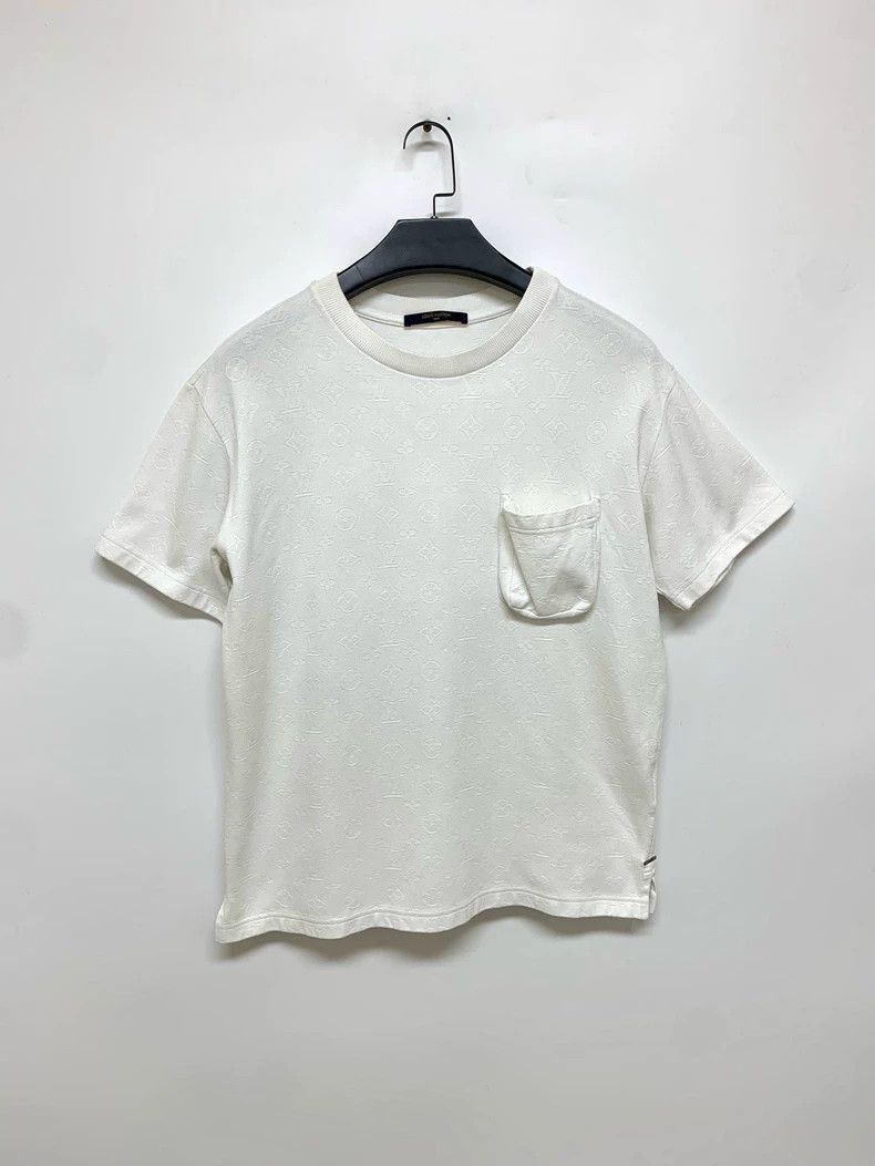 Louis Vuitton Louis Vuitton White full print short sleeve Size US M / EU 48-50 / 2 - 1 Thumbnail