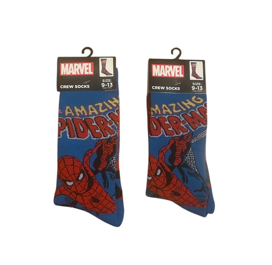 Other Marvel Comics Amazing Spider-Man Cartoon Socks (2-Pair) Size ONE SIZE - 1 Thumbnail
