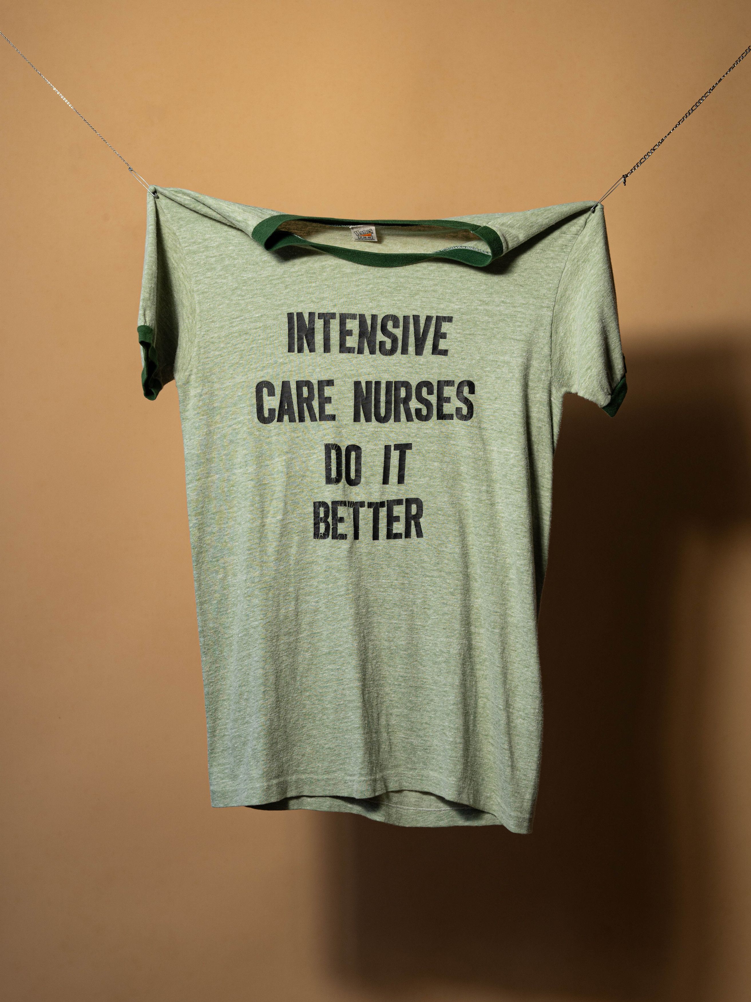 Vintage 1970s Intensive Care Nurses Do It Better Ringer Tee Size US M / EU 48-50 / 2 - 1 Thumbnail