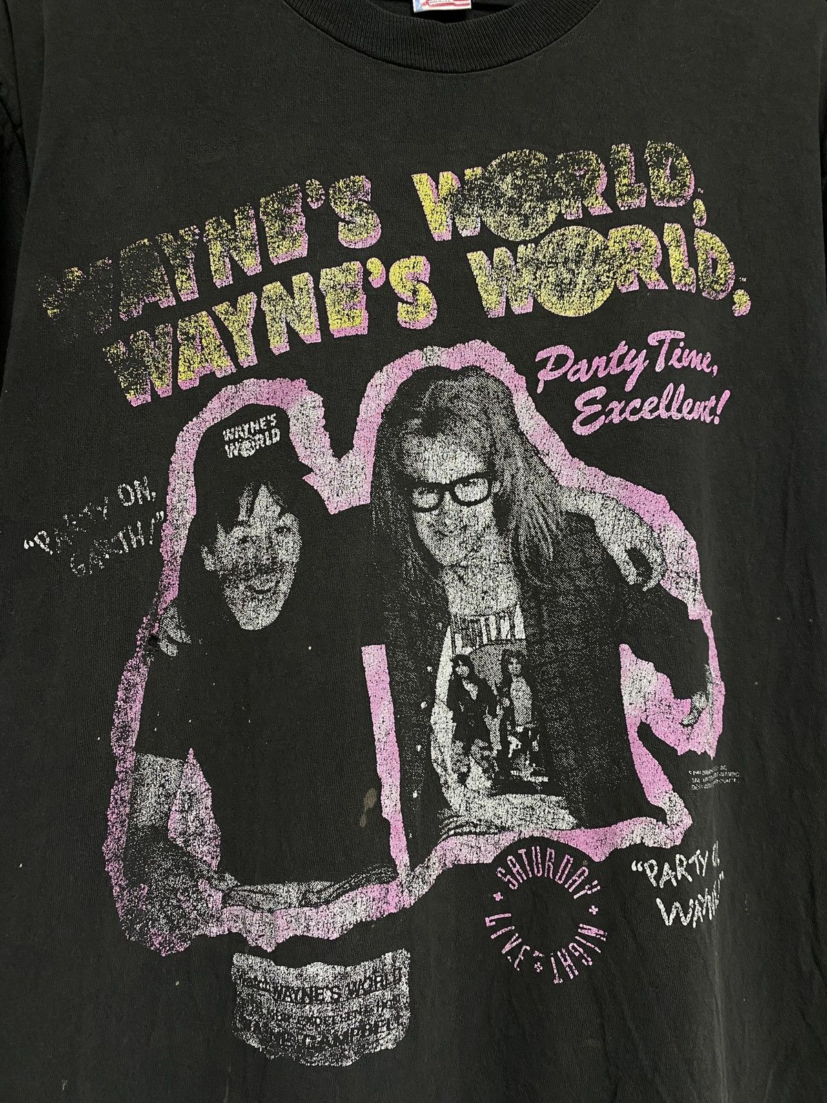 Vintage Vintage 1991 Wayne’s World T-Shirt Vtg Movie Tee XLarge Size US XL / EU 56 / 4 - 2 Thumbnail