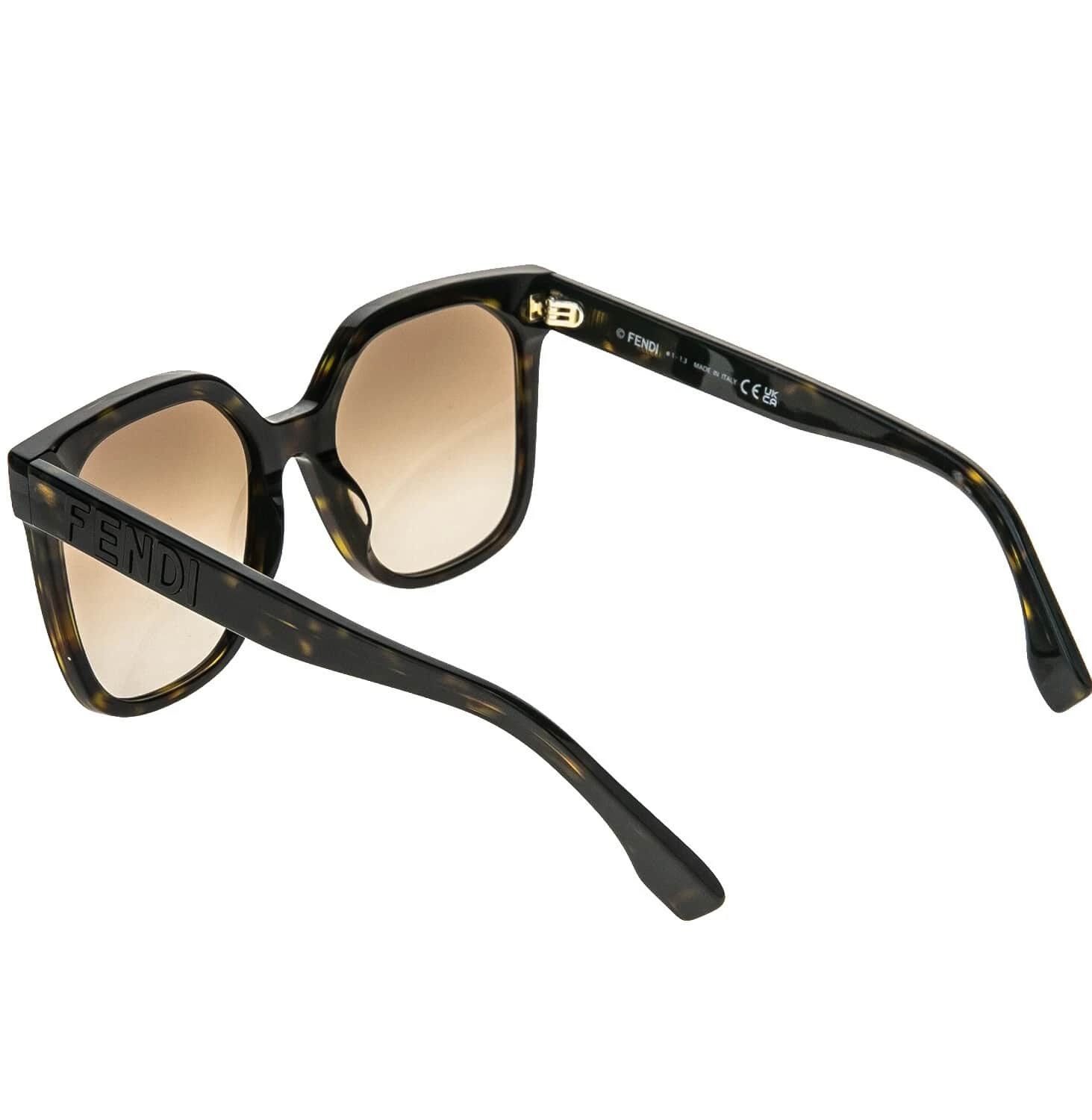 Fendi FENDI LETTERING 40007 Brown Fashion Sunglasses FE40007I 52F Size ONE SIZE - 3 Thumbnail